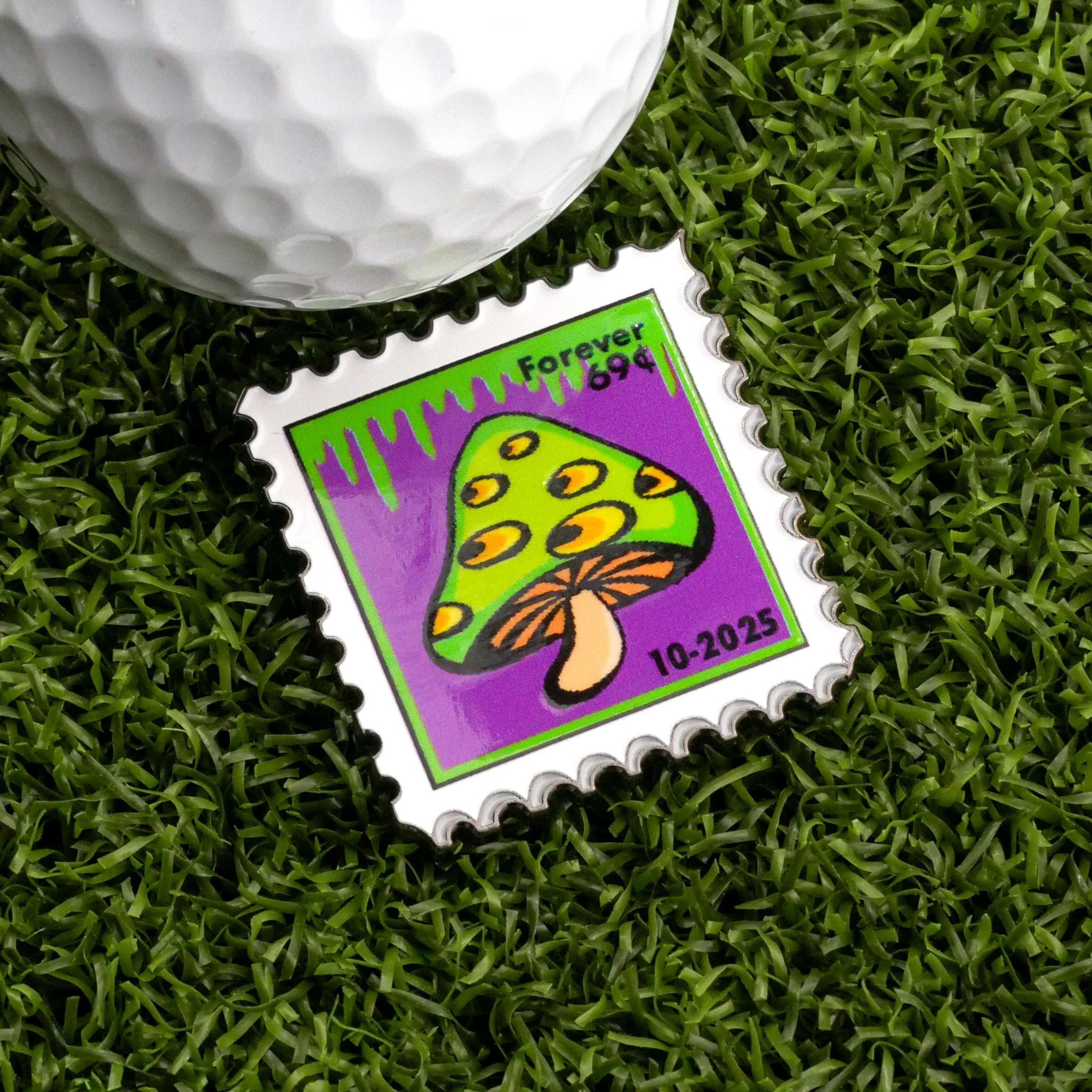 10-2025 Mushroom Stamp Ball Marker - Image 2