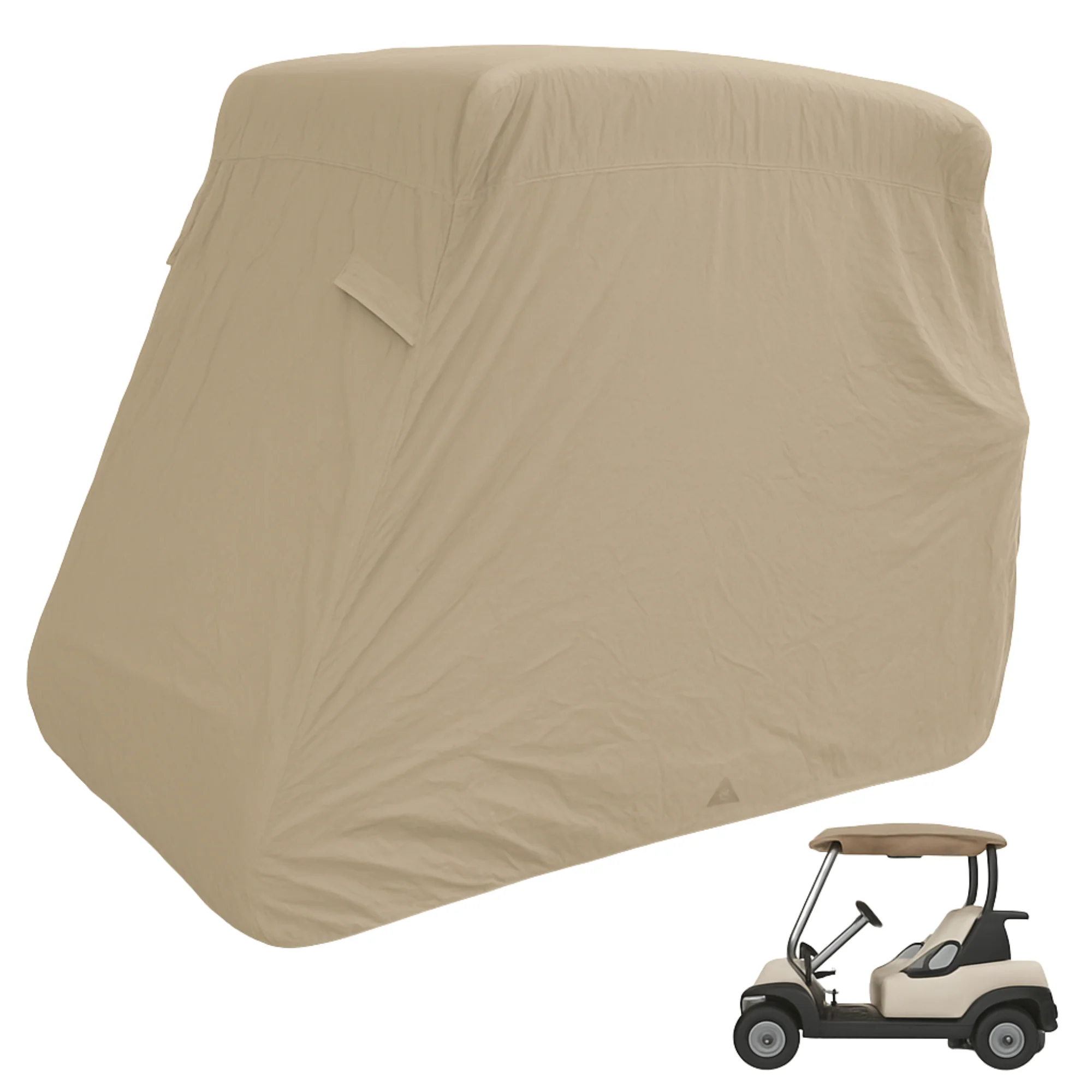 2 Passenger Golf Cart Storage Cover Taupe