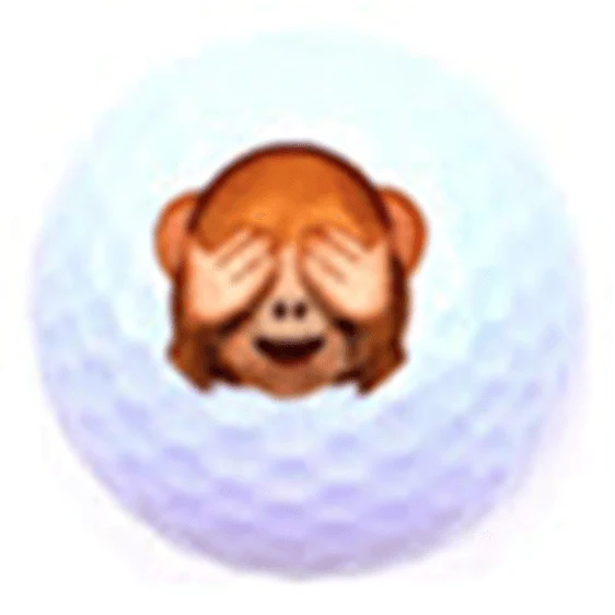 3 Funny Monkeys Golf Balls