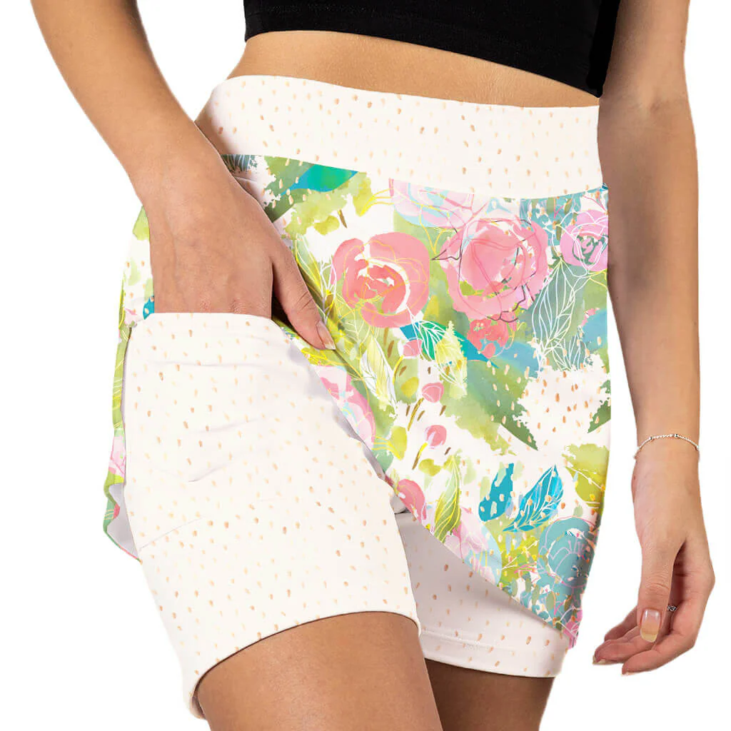 A ROSE IS A ROSE PULL ON SKORT - Image 3