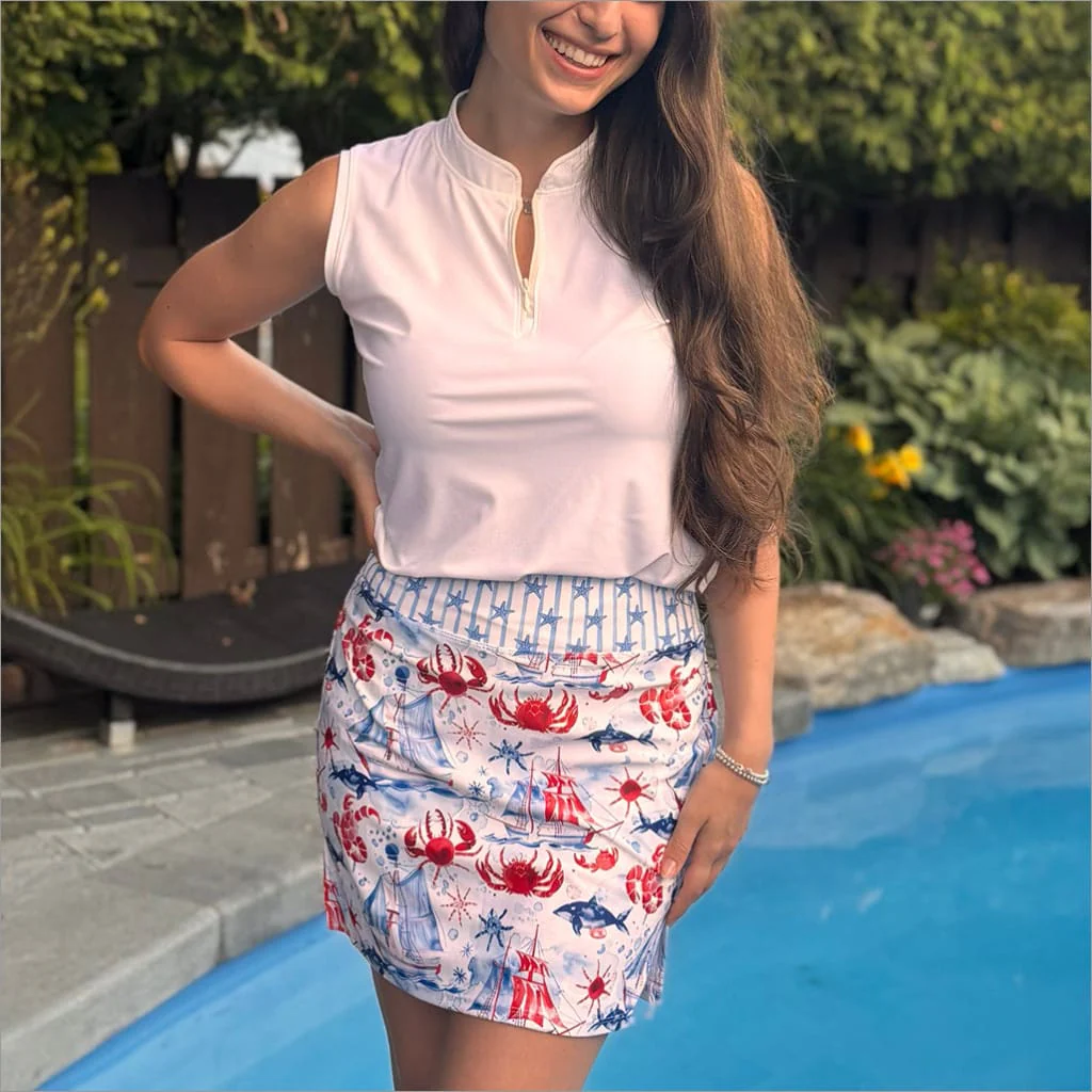AHOY FASHION PRINT SKORT - Image 2