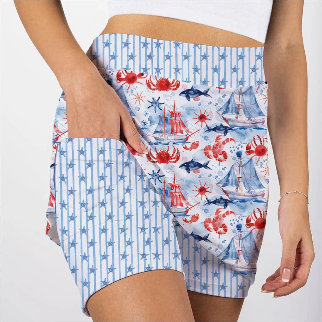 AHOY FASHION PRINT SKORT - Image 3