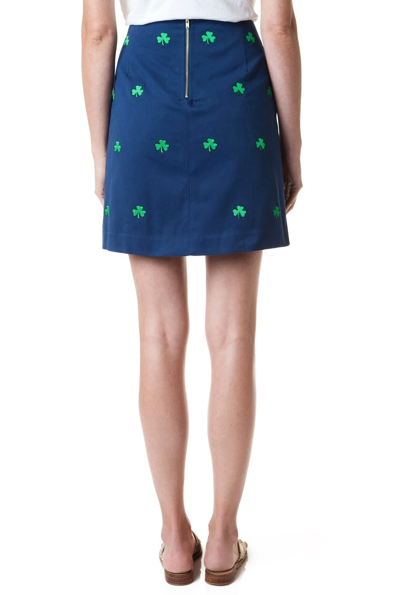 Ali Skirt Stretch Twill Navy with Shamrock 19" - Image 4