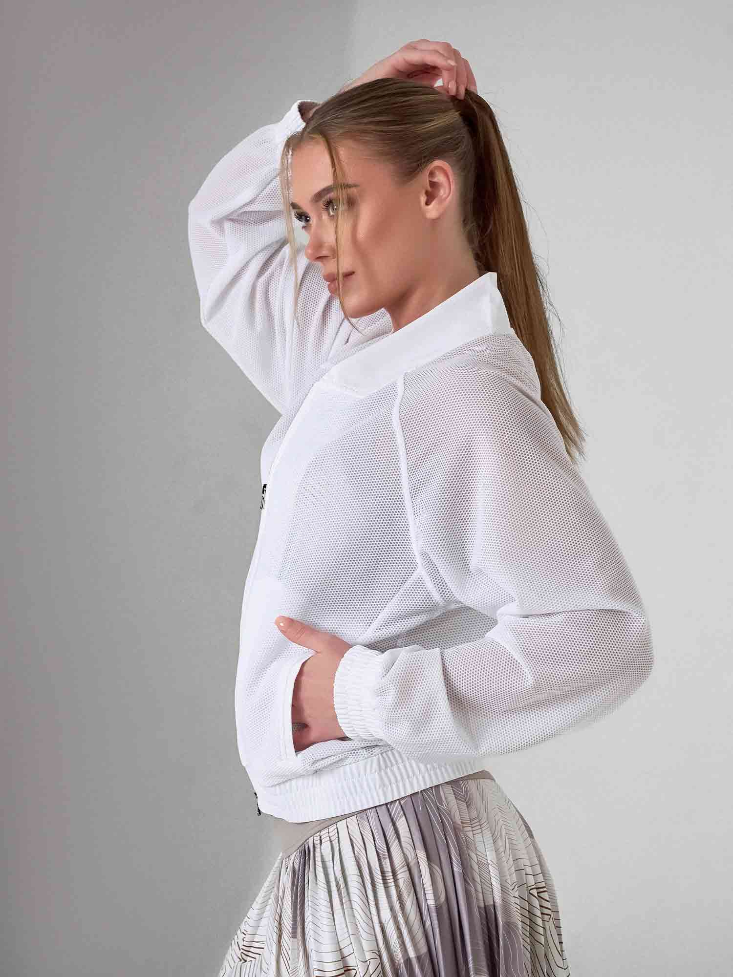 BAILA Mesh Athletic Jacket | Two-Way Zip Performance Bomber | First Position Collection - Image 3