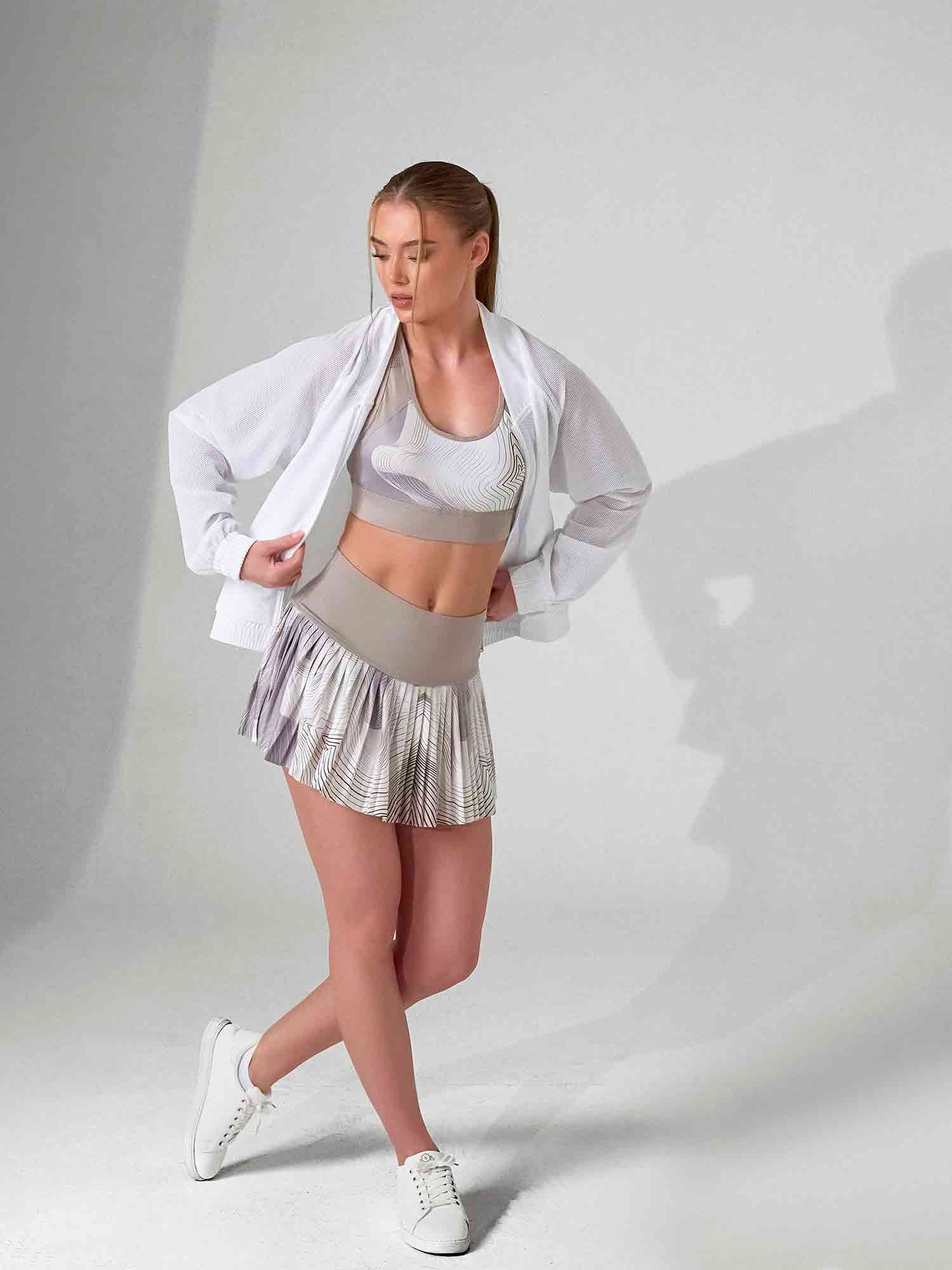 BAILA Mesh Athletic Jacket | Two-Way Zip Performance Bomber | First Position Collection - Image 8