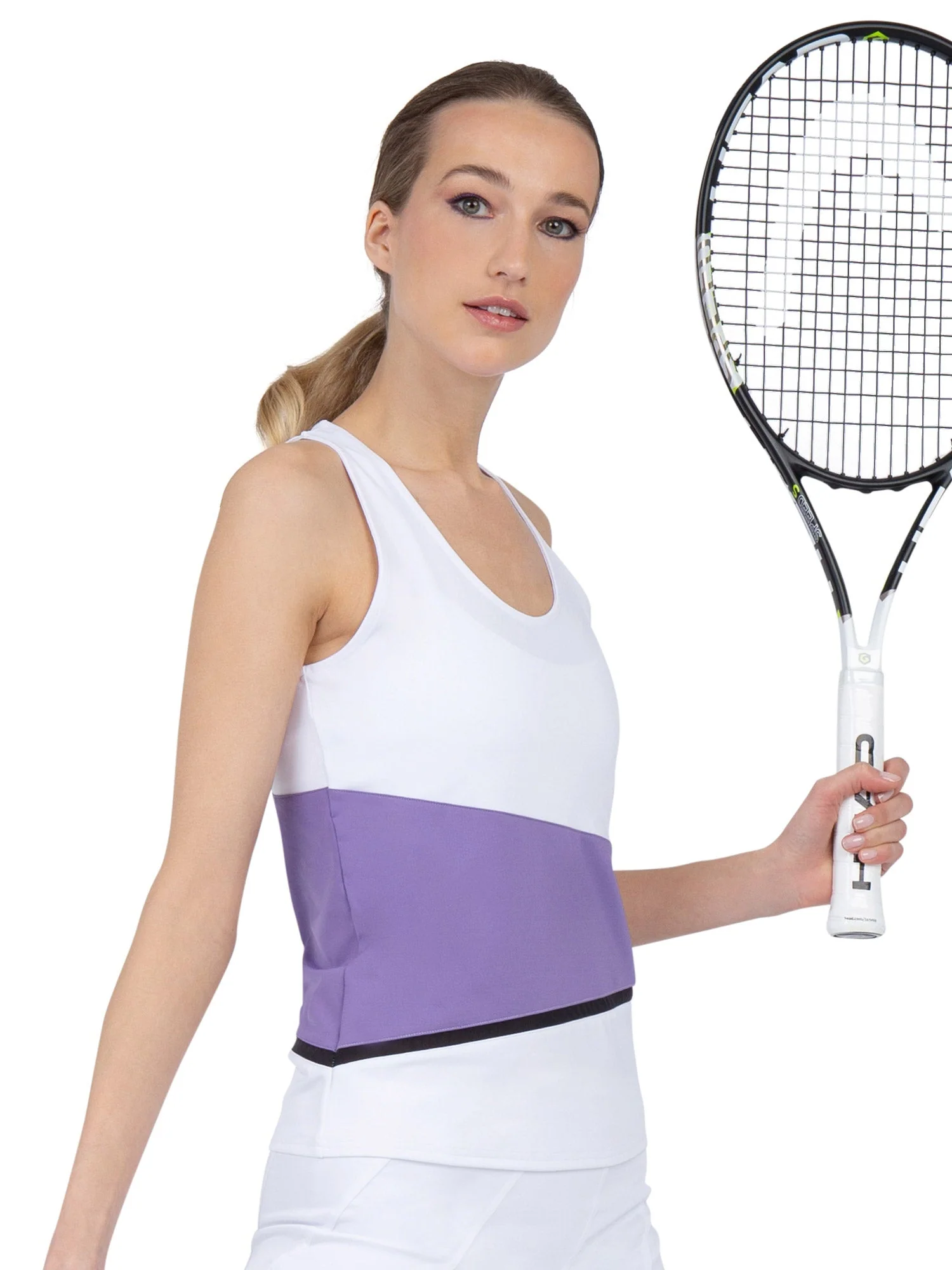 Baseline Tank - White/Lavender Combo - Image 2