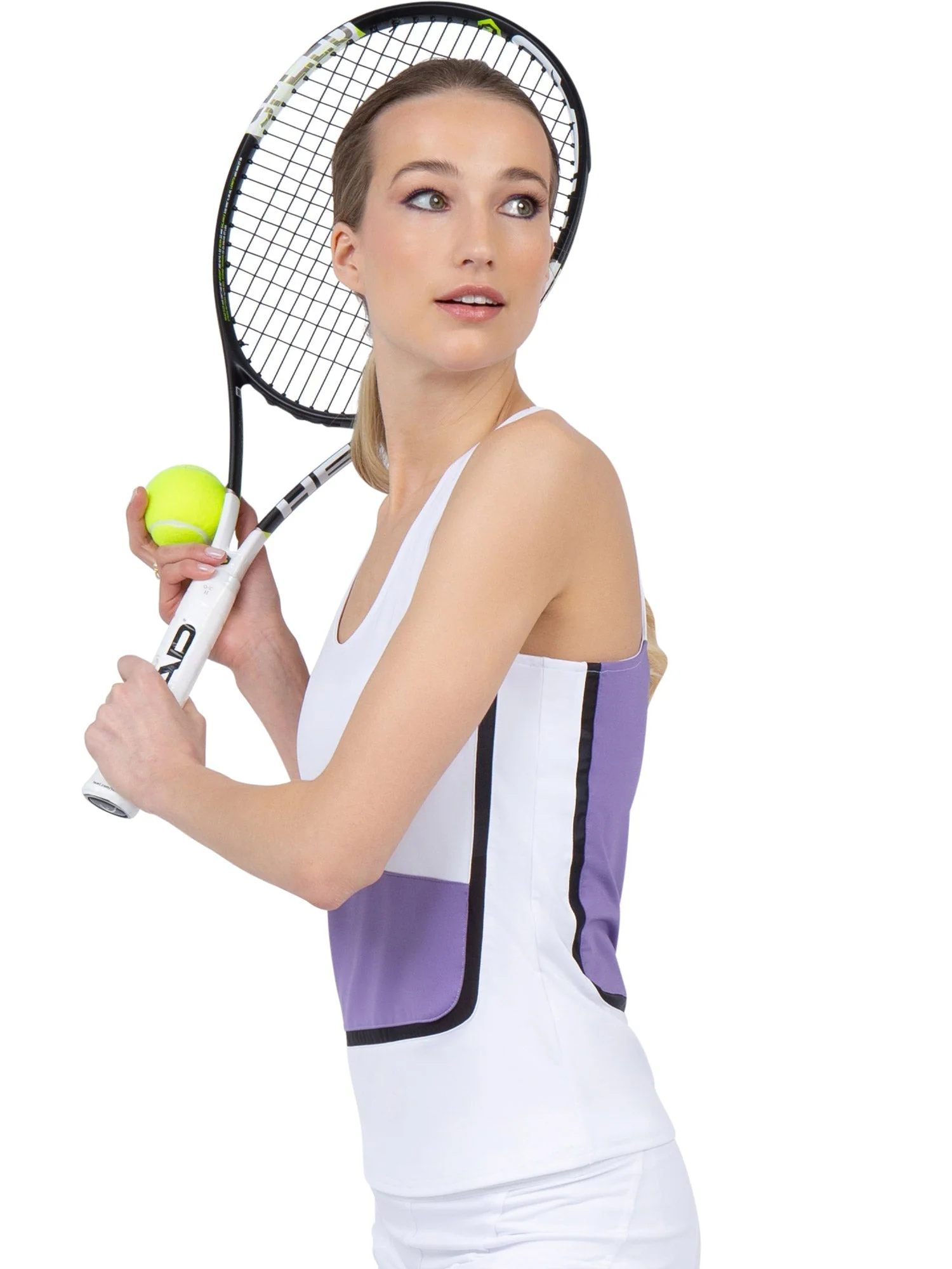 Baseline Tank - White/Lavender Combo - Image 3