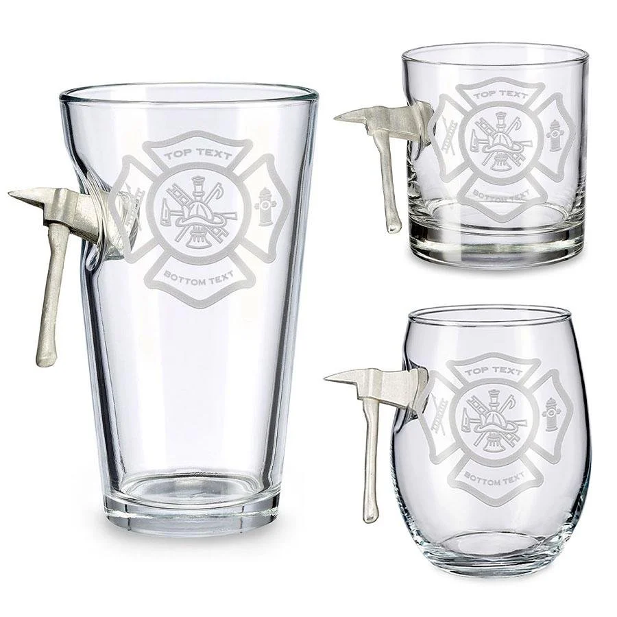 BenShot Fire Axe Glass - Maltese Cross - Image 5