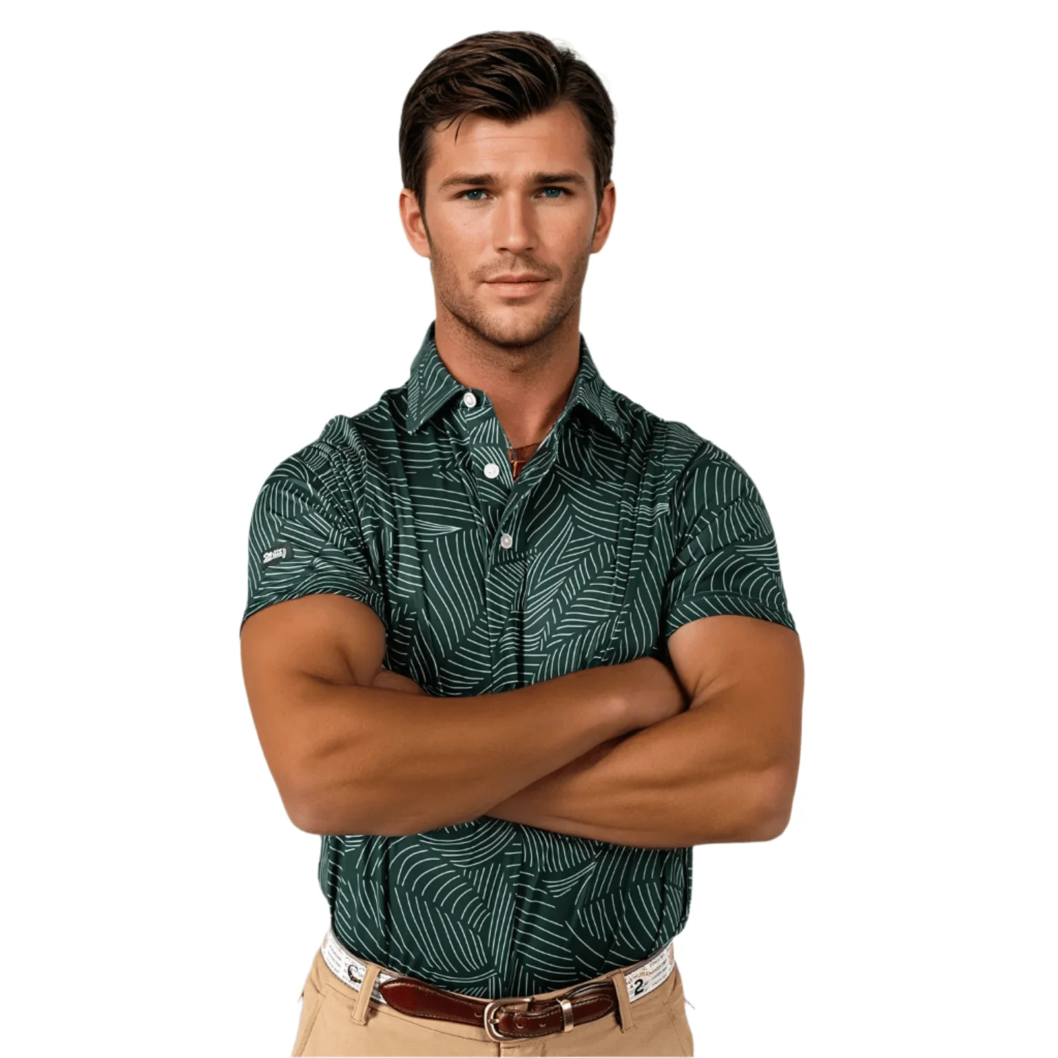 Bermuda Leaf Men's Polo - Image 2