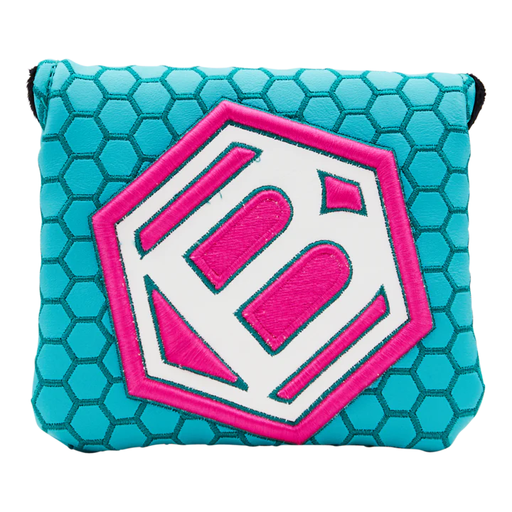 Bettinardi 2020 Jumbo Hex B Teal/Pink Specialty Run Mallet Putter Headcover