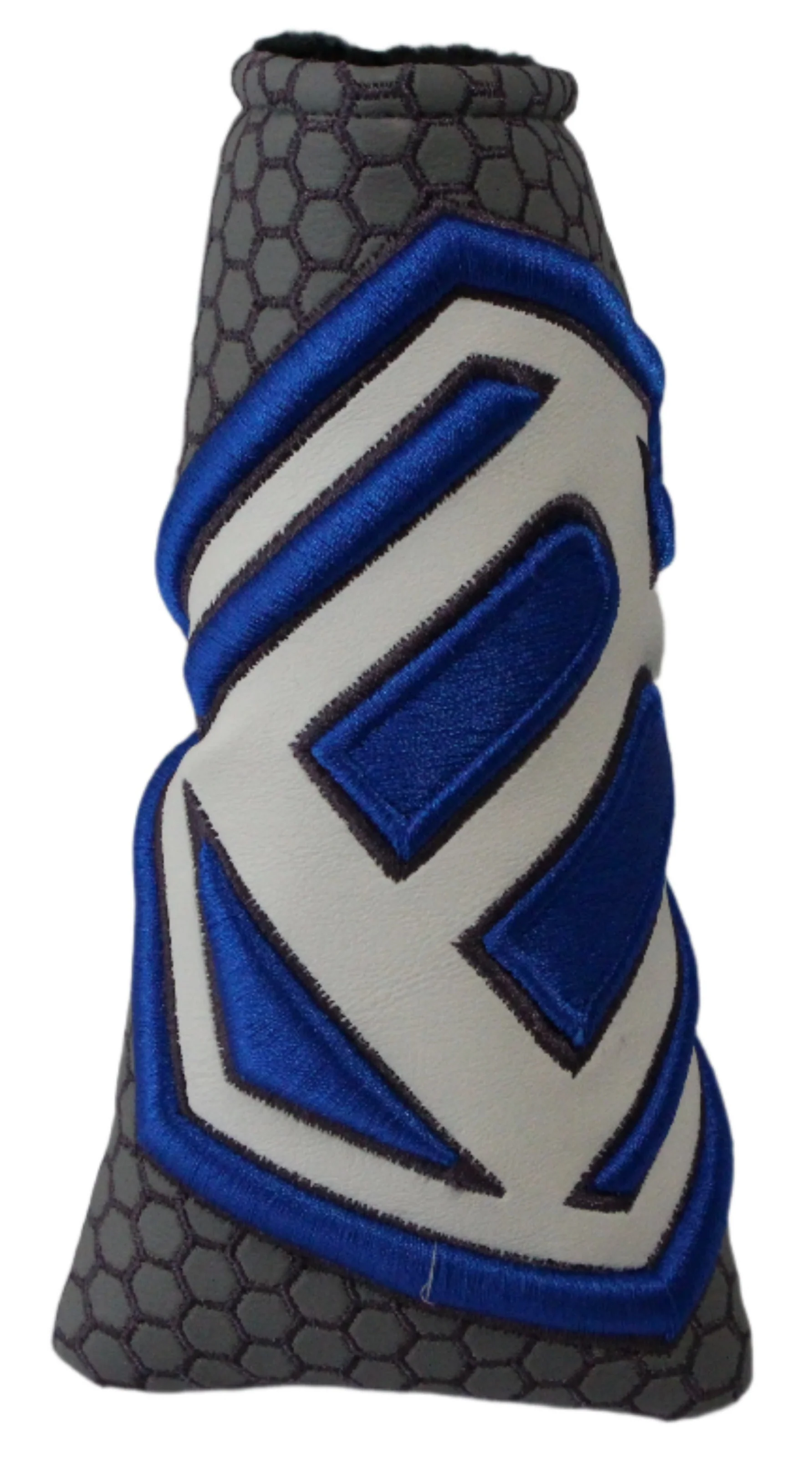 Bettinardi - 2022 Jumbo Hex B Specialty Run Blade Putter Headcover Grey/Blue/White - Image 3