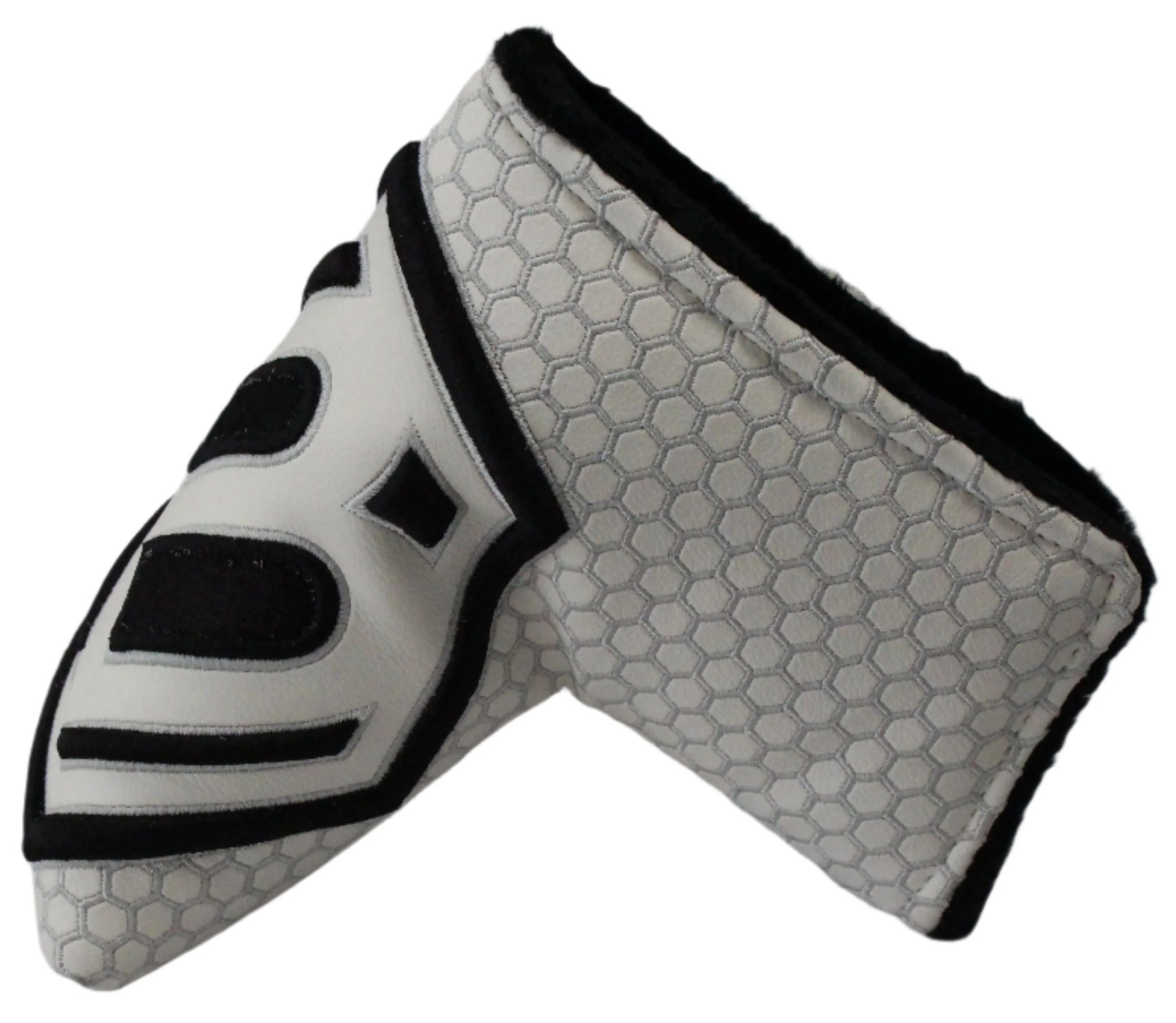 Bettinardi - 2022 Jumbo Hex B Specialty Run Blade Putter Headcover White/Black - Image 2
