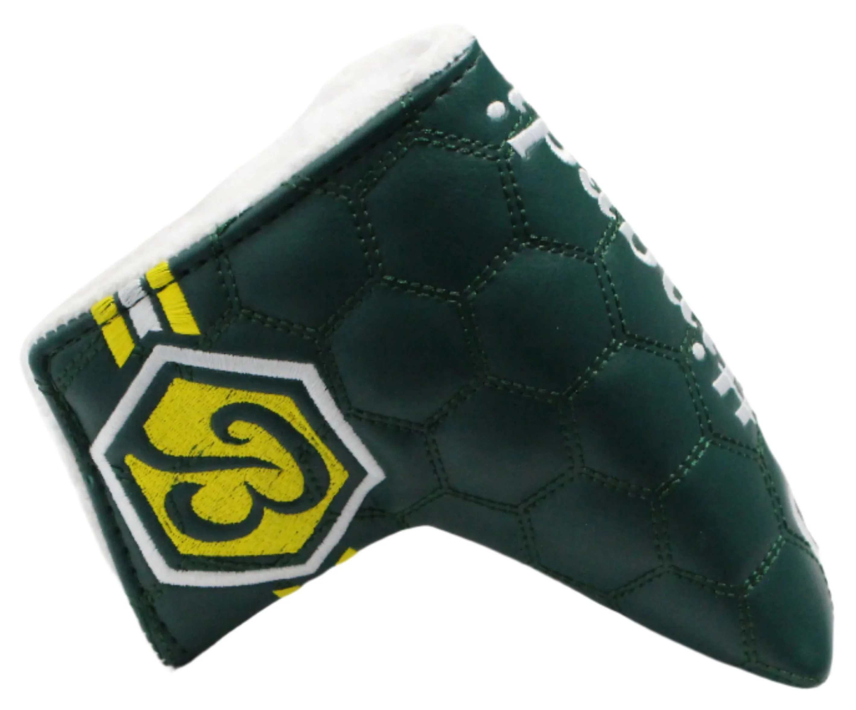 Bettinardi - Green/White/Yellow Hexagon Pattern Blade Putter Headcover - Image 2