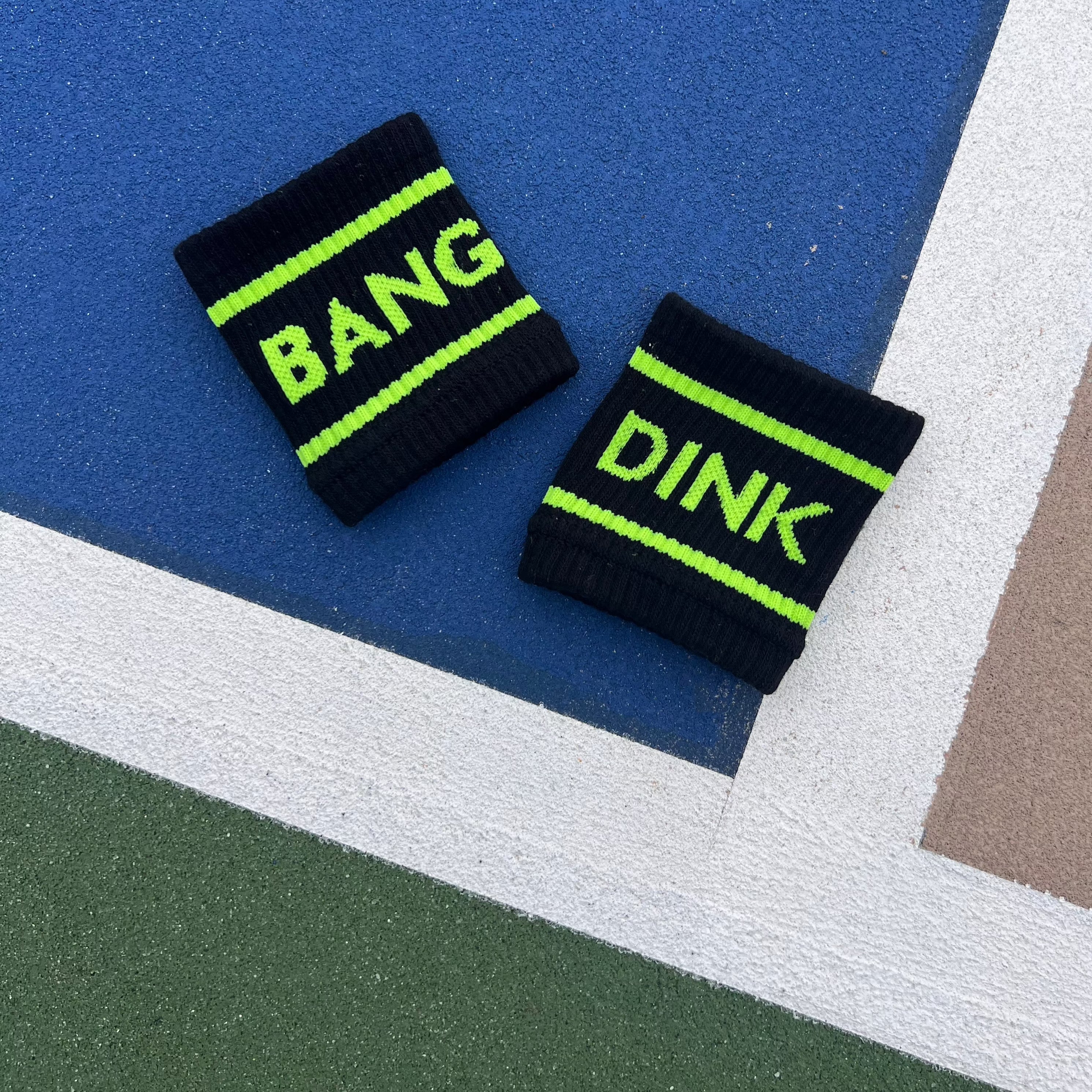 Black Dink & Bang Pickleball Wristbands - Image 2