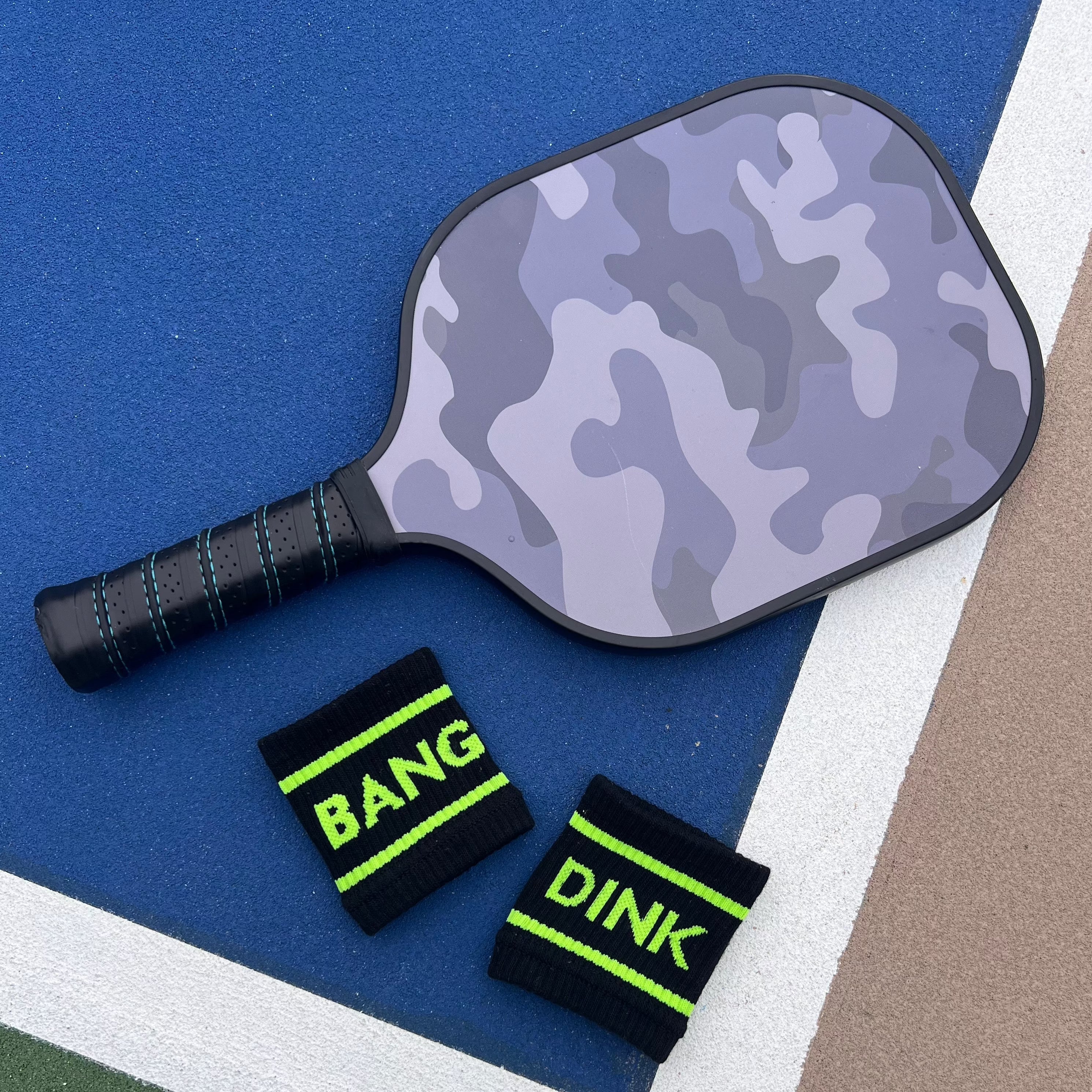 Black Dink & Bang Pickleball Wristbands - Image 3