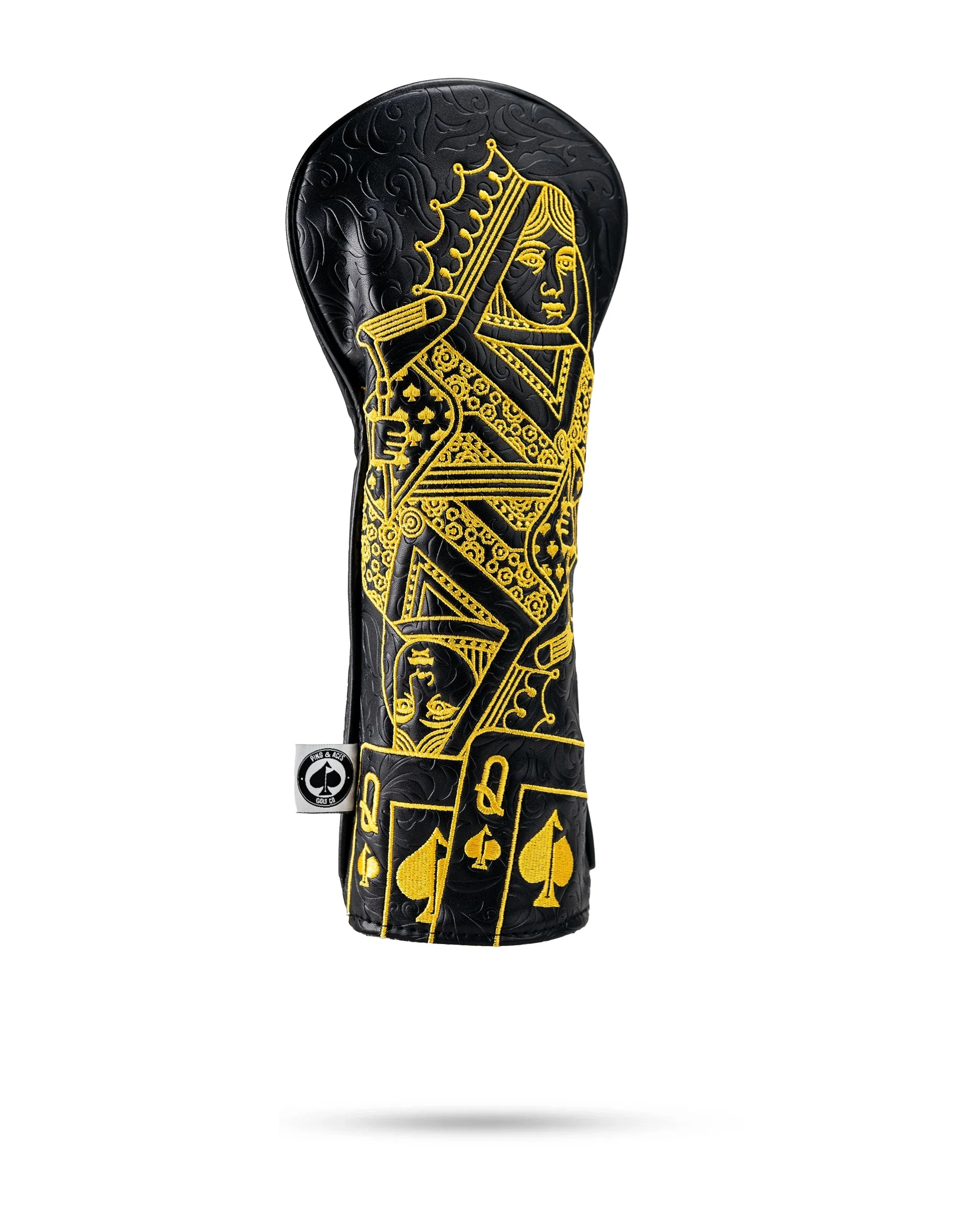 Black/Gold Queen of Spades - Fairway Cover - Image 2