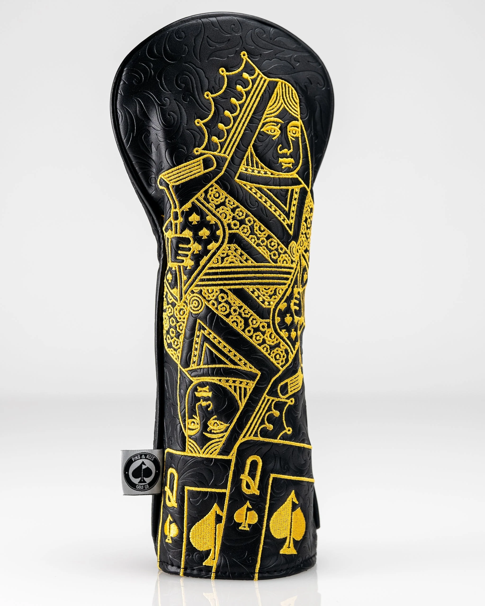 Black/Gold Queen of Spades - Fairway Cover - Image 5