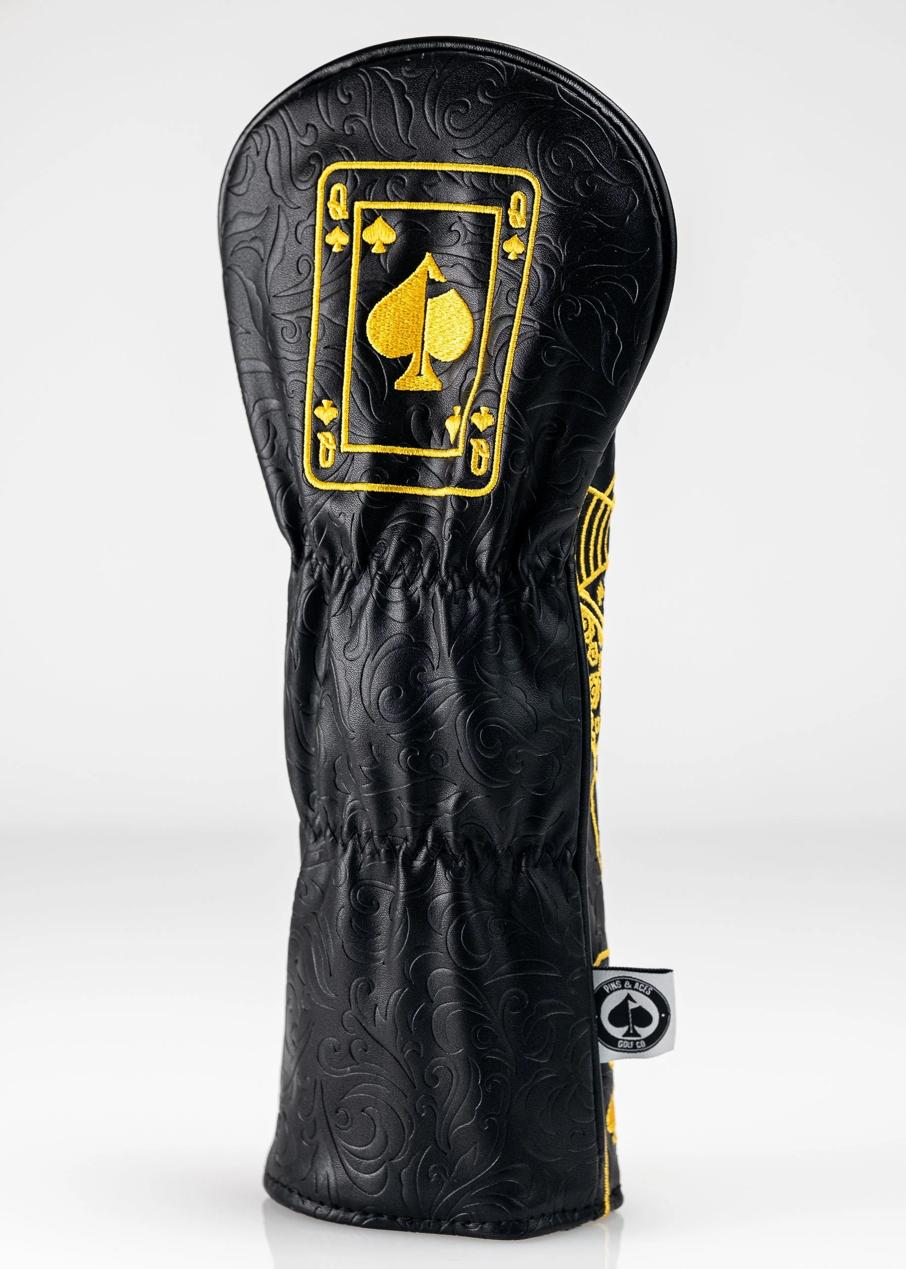 Black/Gold Queen of Spades - Fairway Cover - Image 7