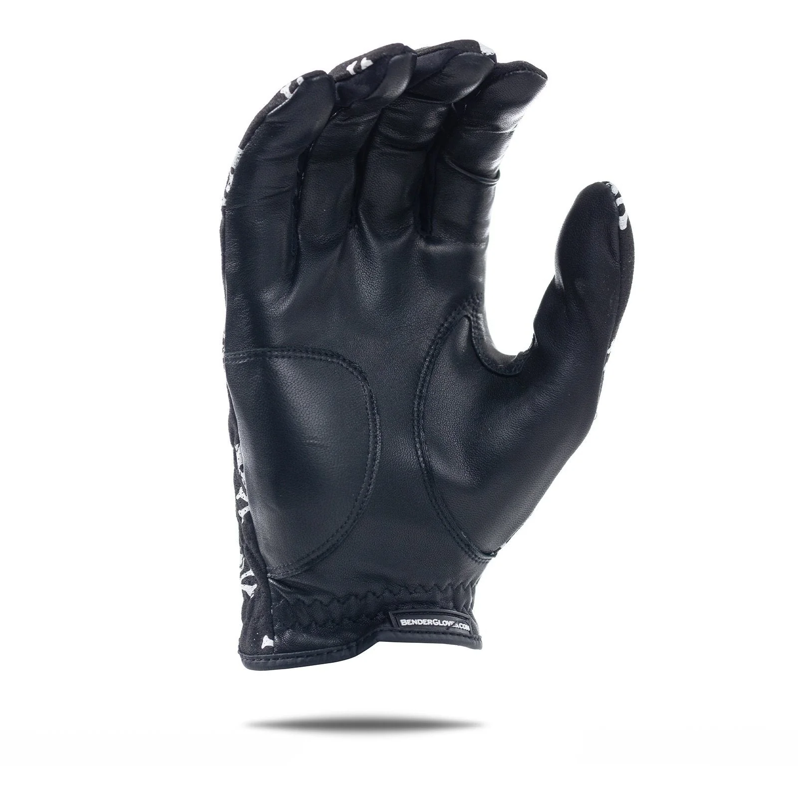 Black Skull and Crossbones Mesh Golf Glove - Image 2