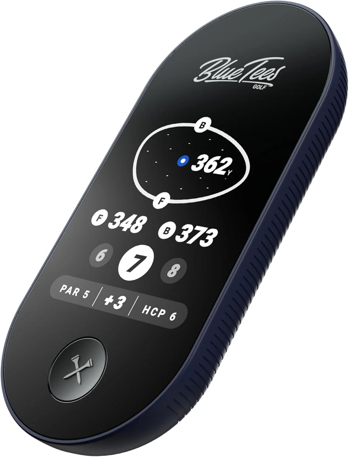 Blue Tees Ringer Magnetic Touch GPS Display Handheld - Navy
