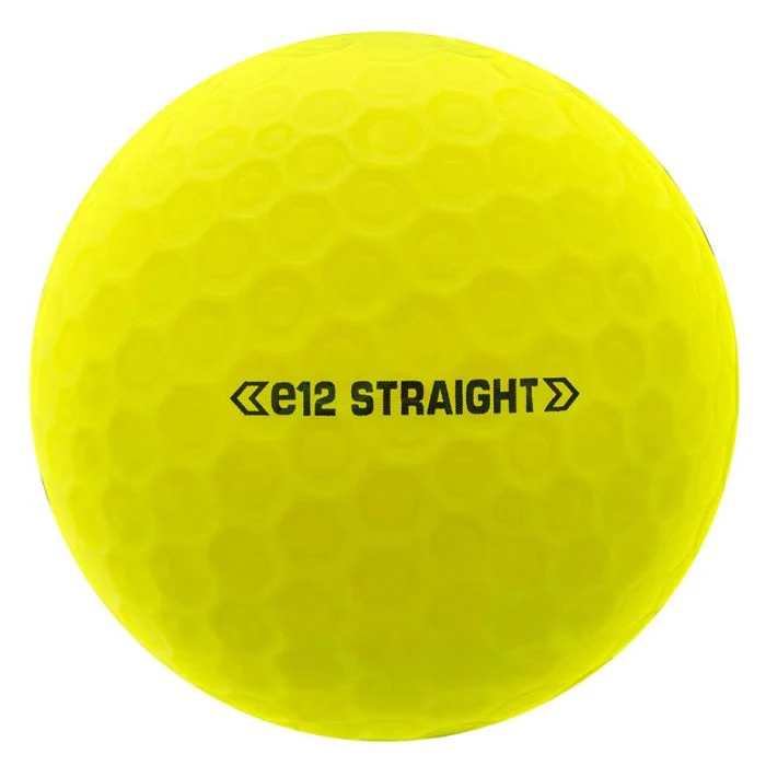 Bridgestone e12 Straight Distance 2025 Matte Yellow Golf Balls - Image 3