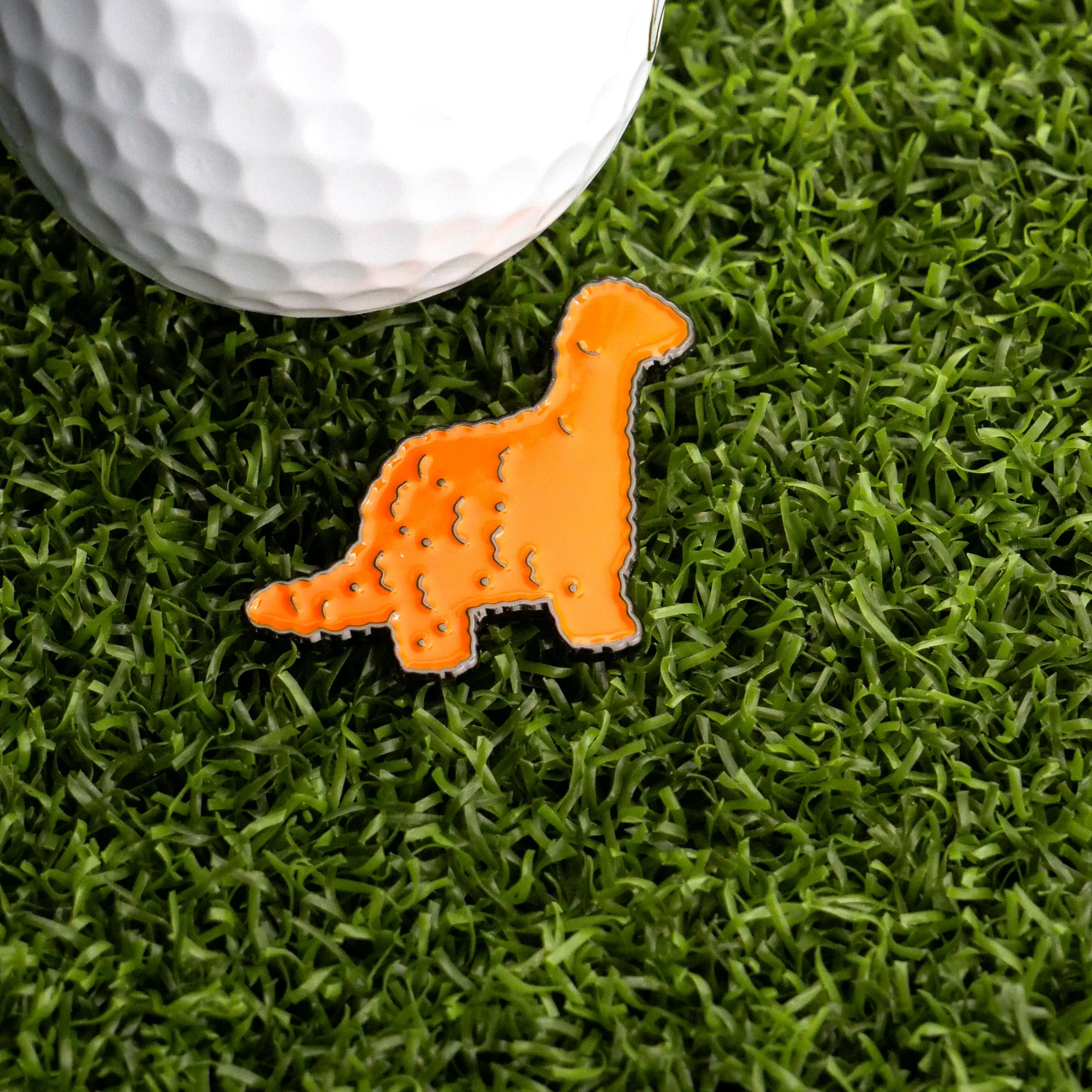 Brontosaurus Dinosaur Nugget Ball Marker - Image 2