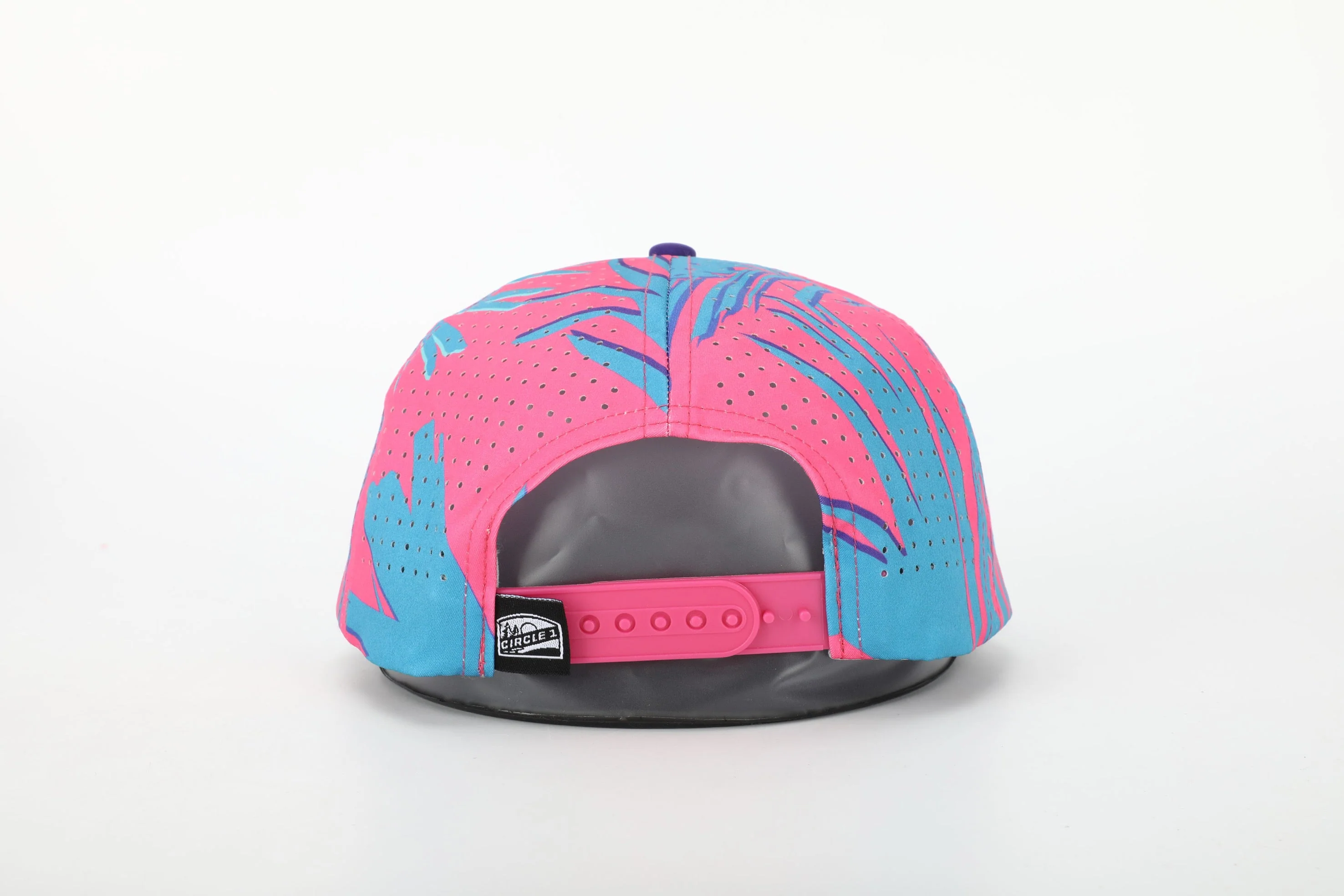 C1D Perforated Rope Snapback - Pink Floral - Image 2