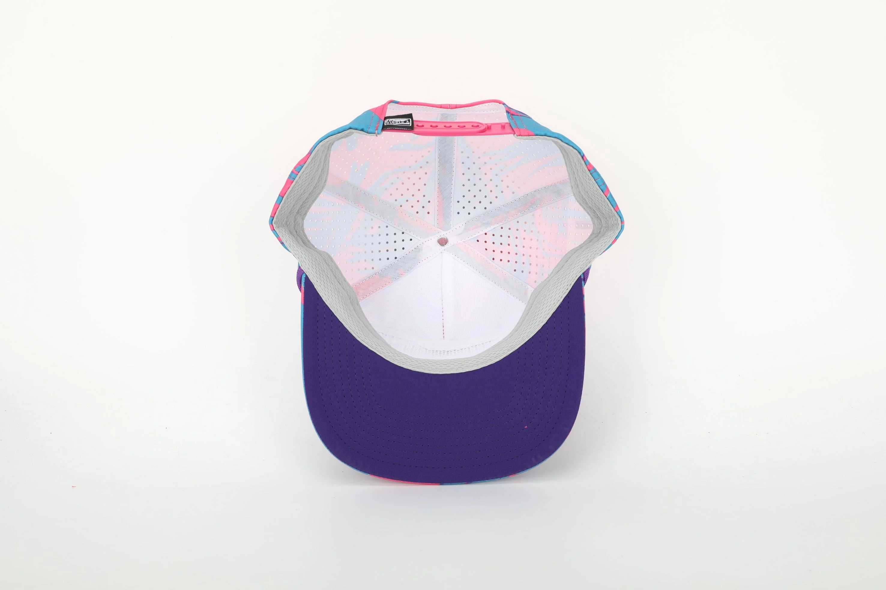 C1D Perforated Rope Snapback - Pink Floral - Image 3