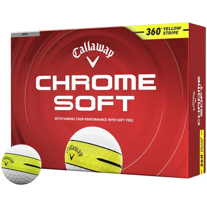 Callaway Chrome Soft 360 Yellow Stripe 2026 Golf Balls