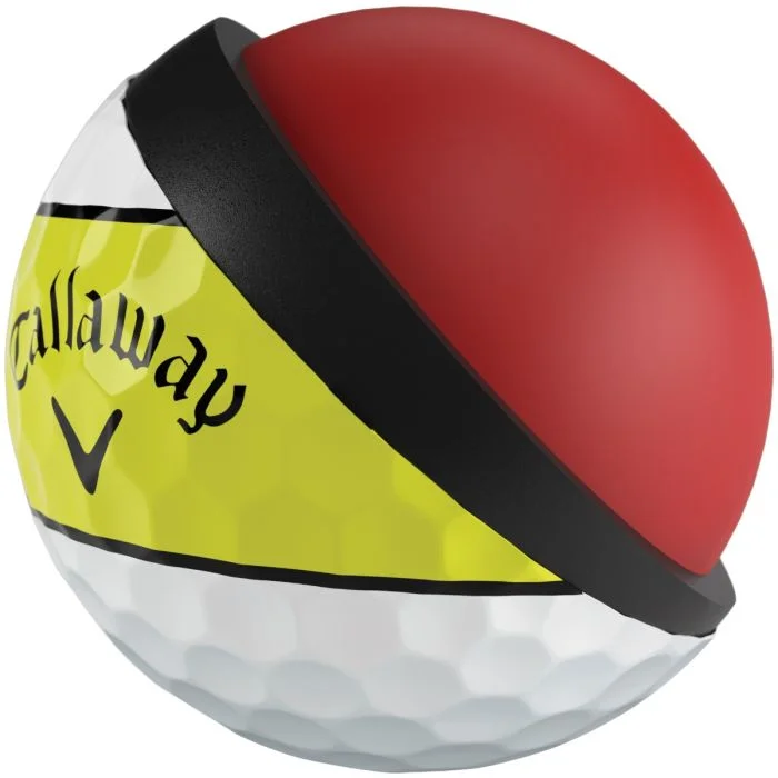 Callaway Chrome Soft 360 Yellow Stripe 2026 Golf Balls - Image 6