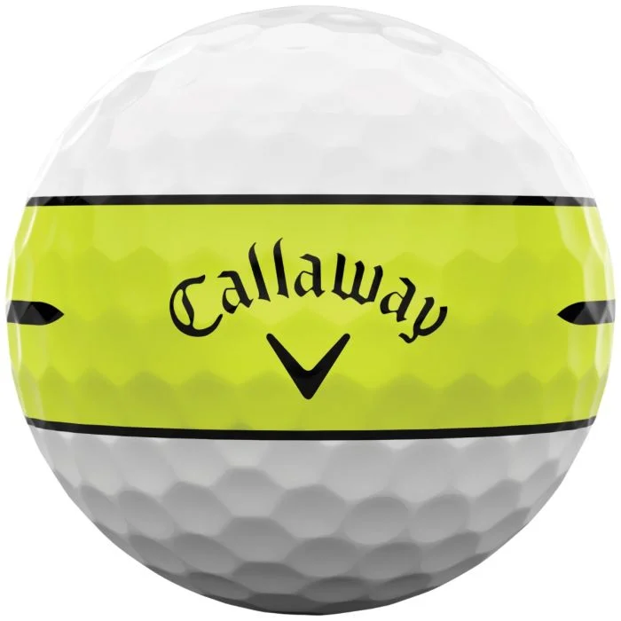 Callaway Chrome Tour 360 Yellow Stripe 2026 Golf Balls - Image 2