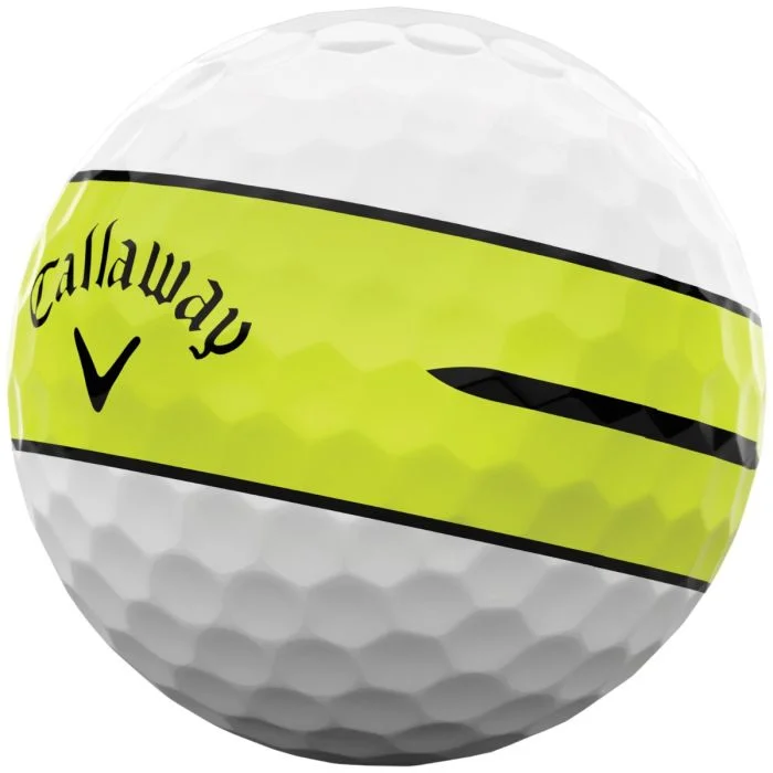 Callaway Chrome Tour 360 Yellow Stripe 2026 Golf Balls - Image 3