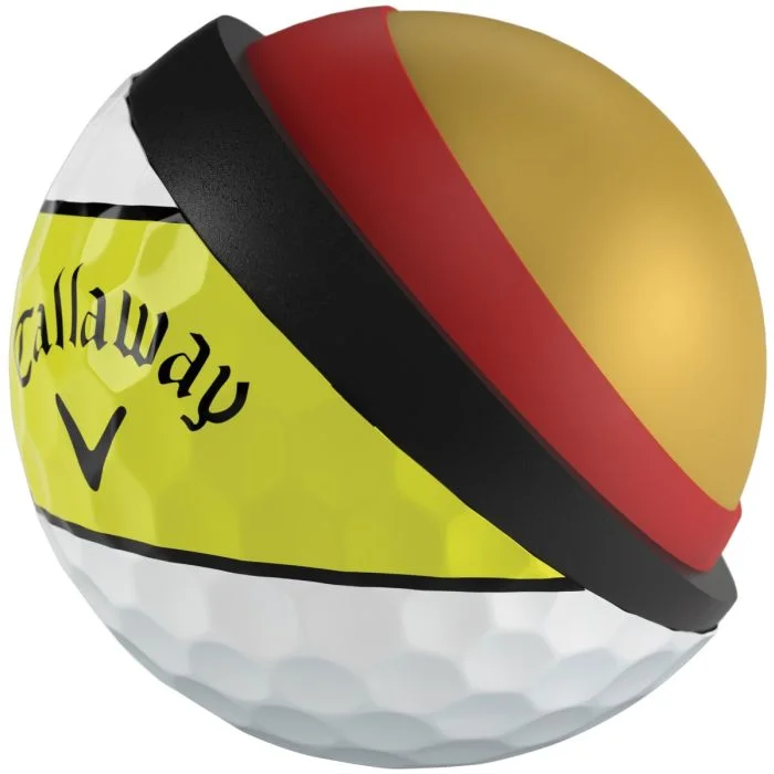 Callaway Chrome Tour 360 Yellow Stripe 2026 Golf Balls - Image 4
