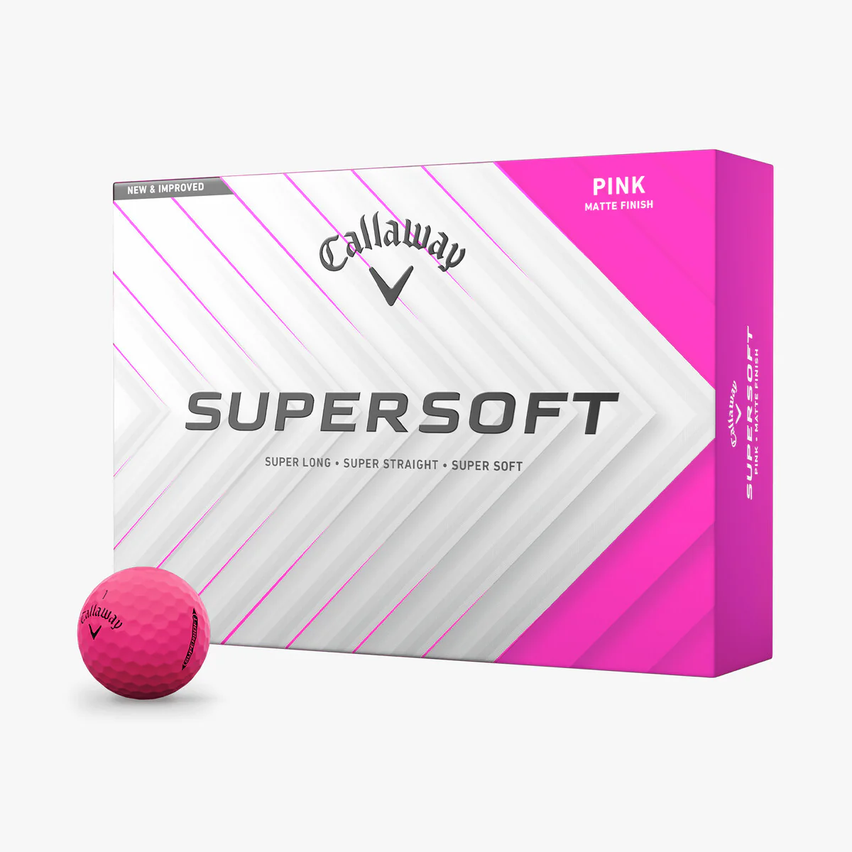 Callaway Supersoft Matte Pink 2025 Golf Balls