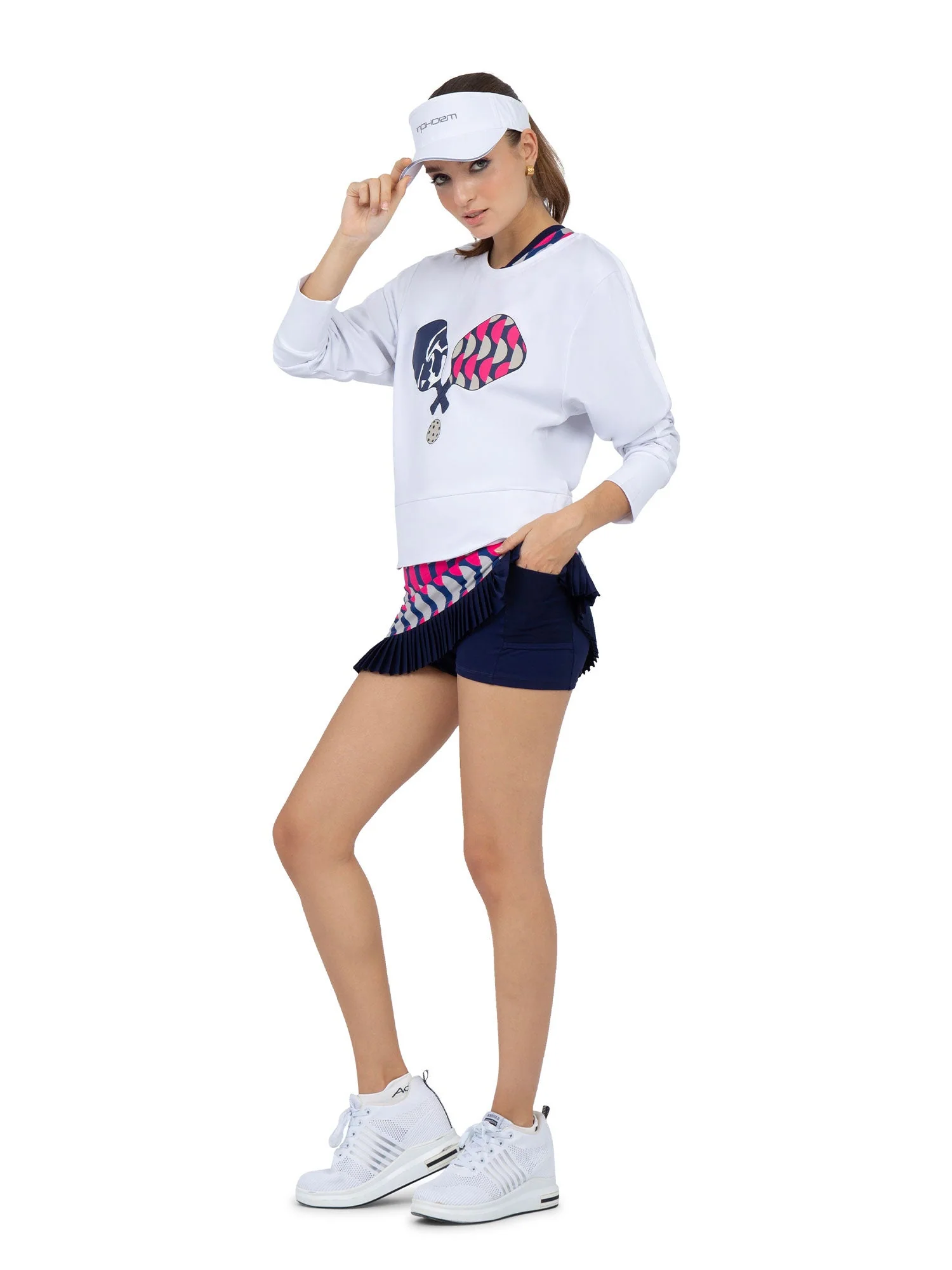 Camila Performance Sweatshirt - Pickleball Print - Image 6