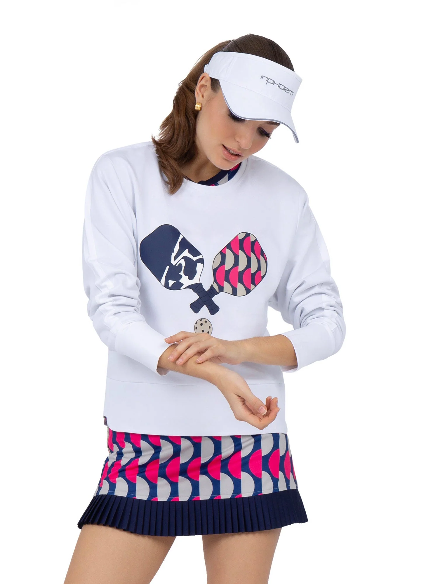 Camila Performance Sweatshirt - Pickleball Print - Image 7