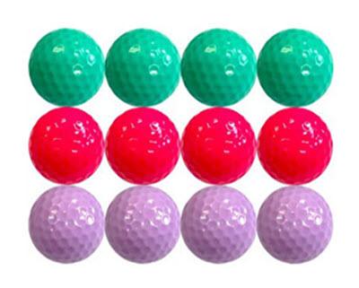 Carribean Color Mix of Golf Balls - New