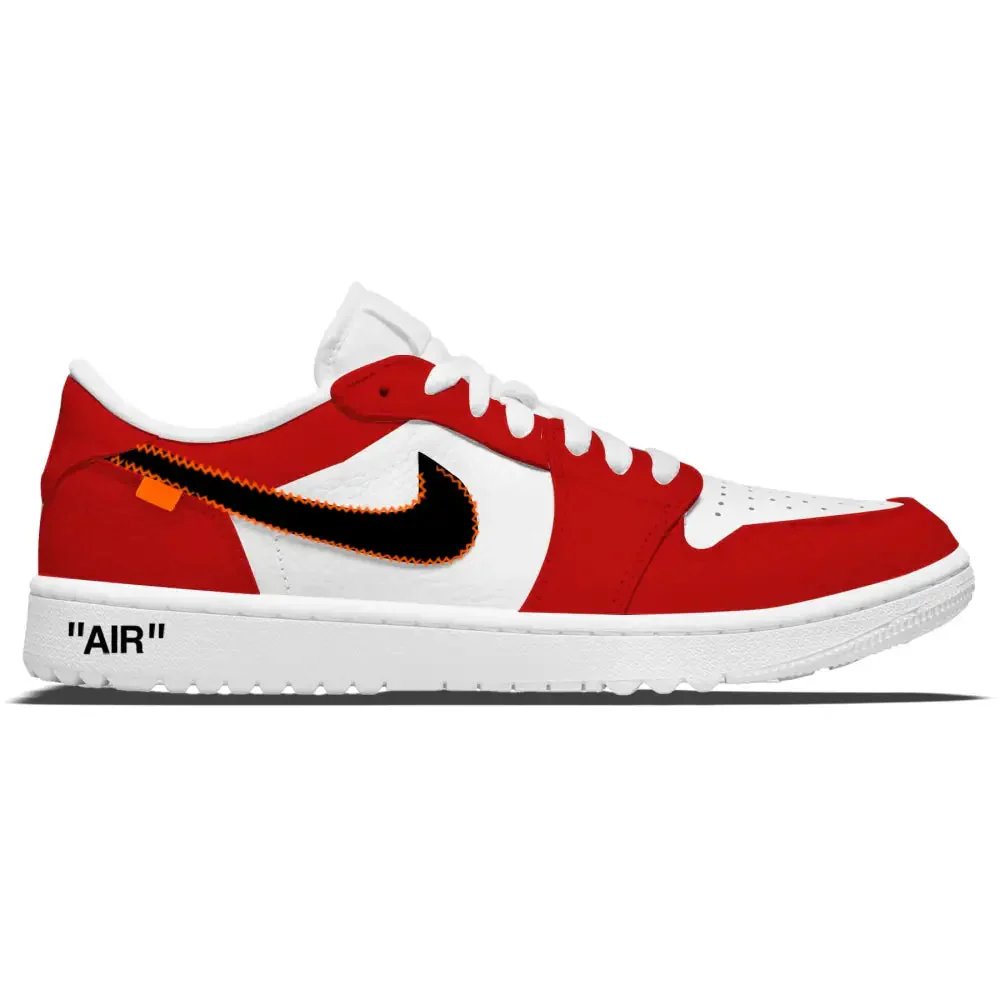 "Chicago Force OW" Jordan 1 Golf Shoes