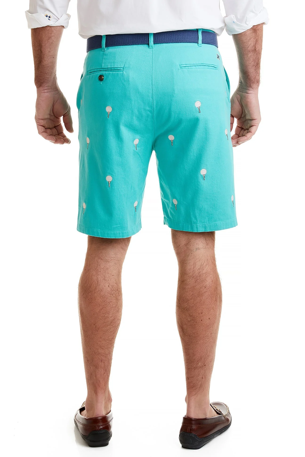 Cisco Short Stretch Twill Aquatic Green with Golf Ball & Tee - Image 3