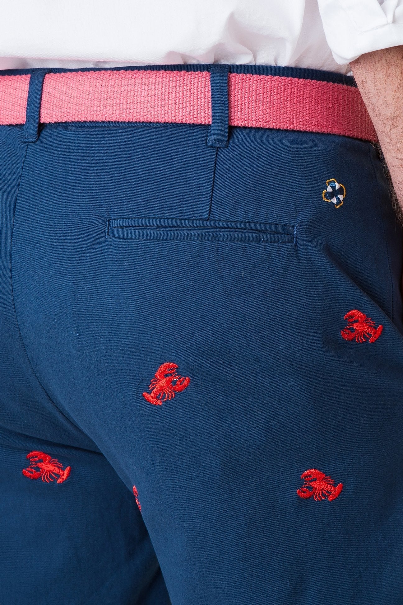 Cisco Short Stretch Twill Nantucket Navy With Lobster - Image 2