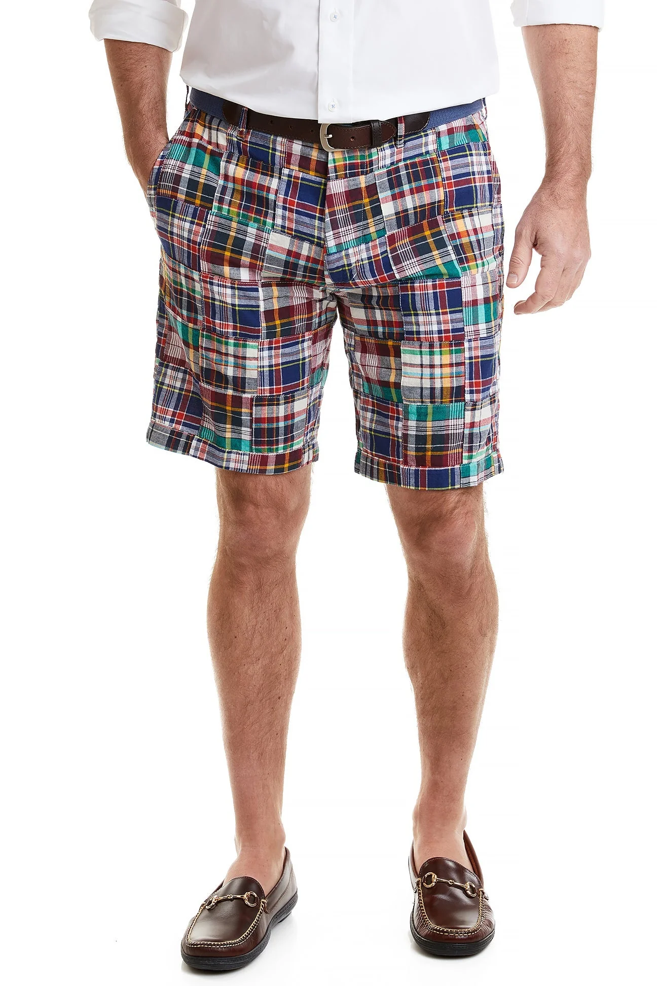 Cisco Short Stretch Twill Rockport Patch Madras