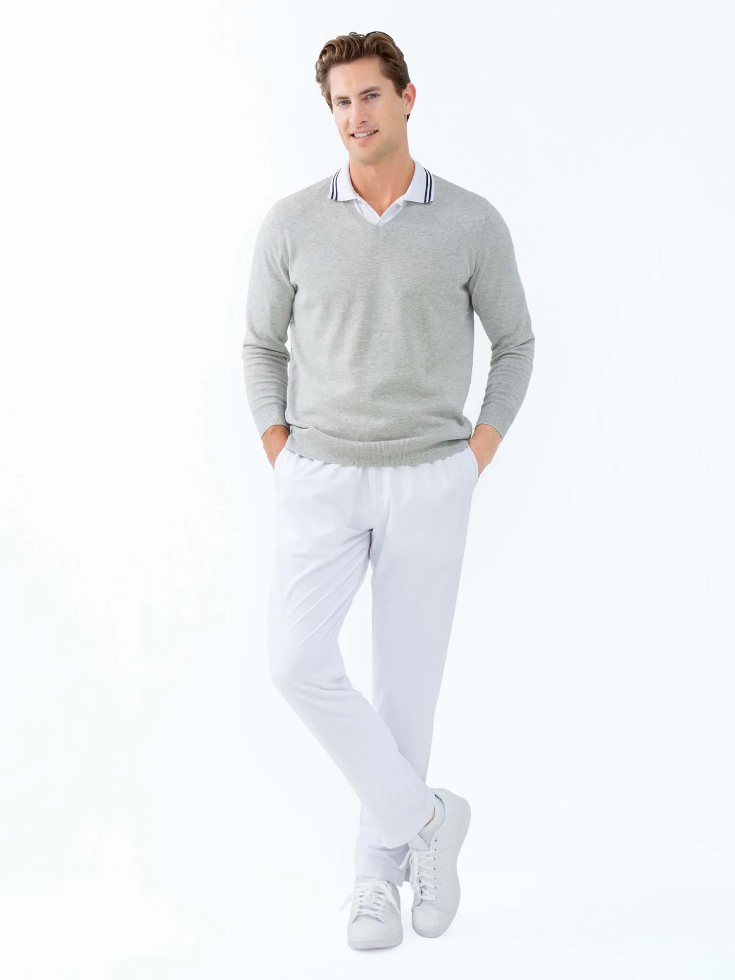 Classic Performance Men's Tennis Pant - White - Image 4