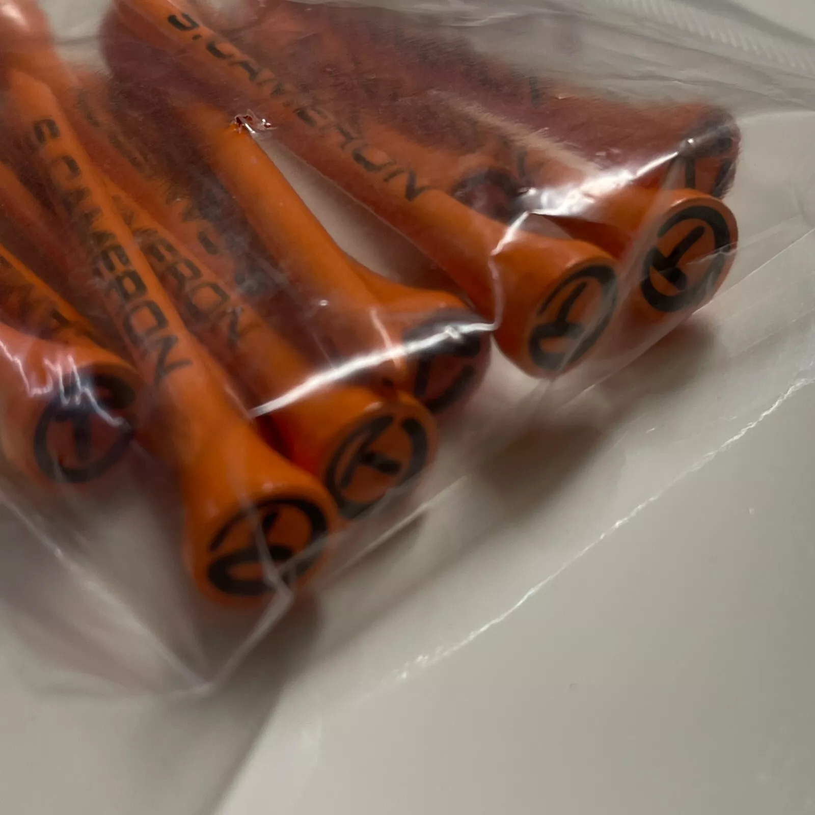 Club Cameron 2017 "Circle T" Pack of 12 Orange Golf Tees - Image 2