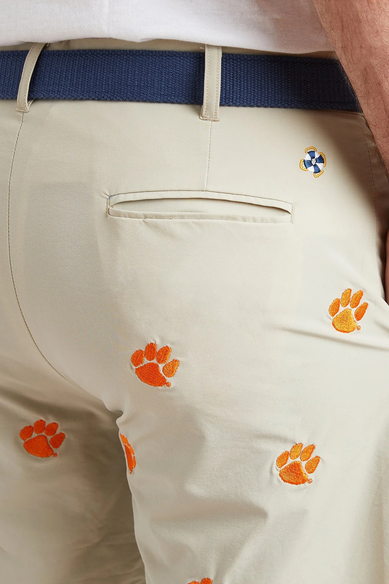 Collegiate ACKformance Short Khaki with Clemson - Image 2