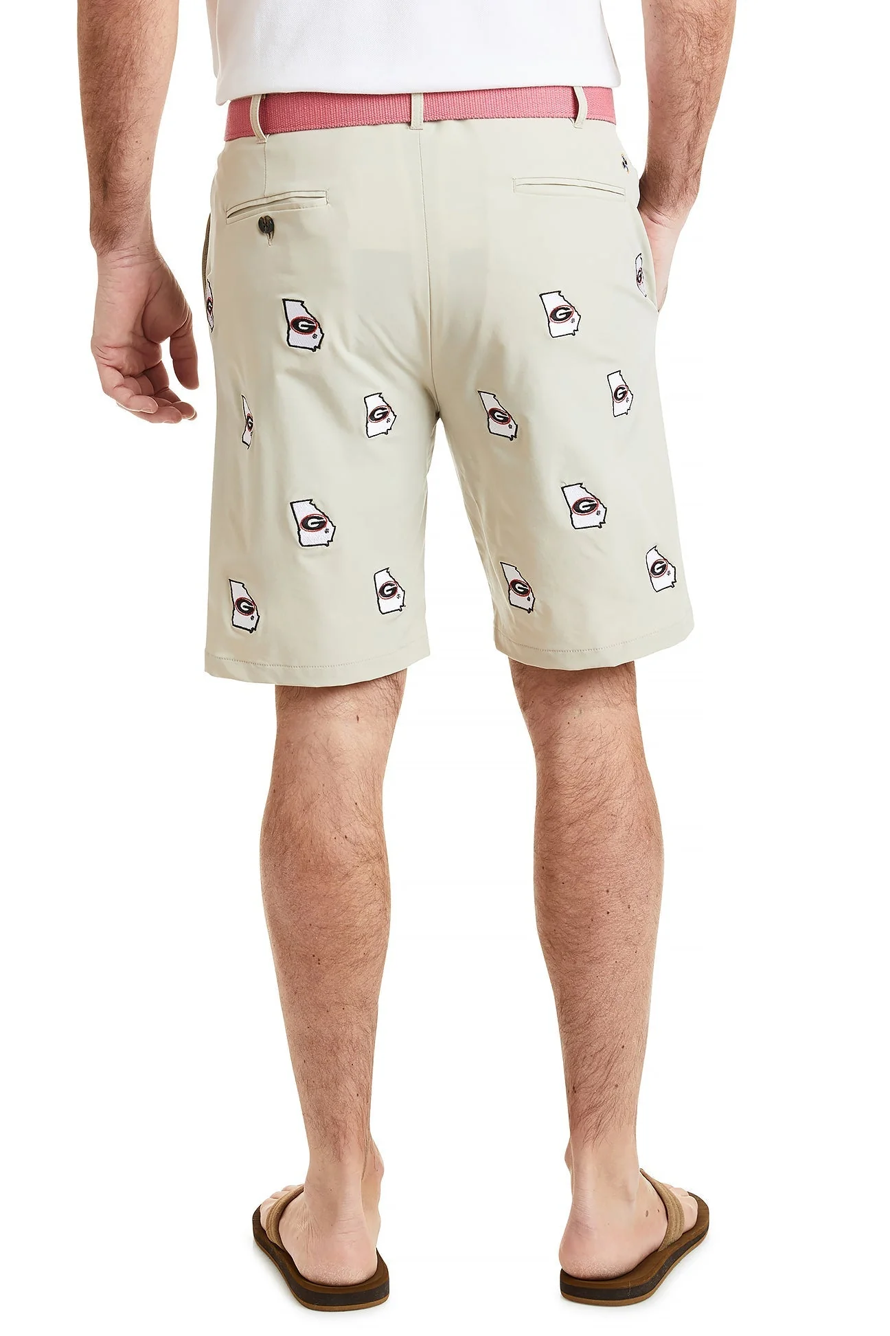 Collegiate ACKformance Short Khaki with University of Georgia UGA - Image 4