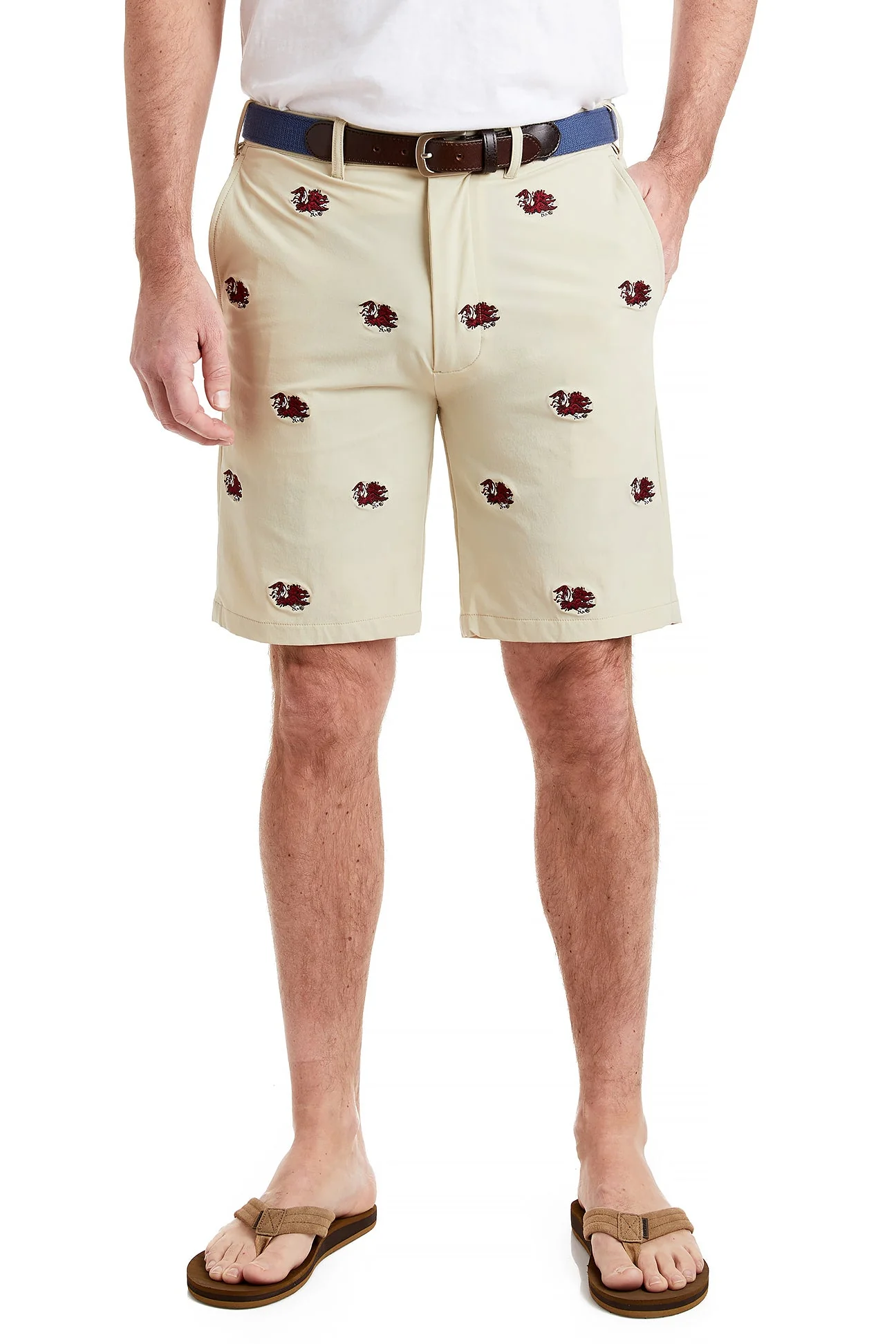 Collegiate ACKformance Short Khaki with University of South Carolina Gamecocks - Image 3