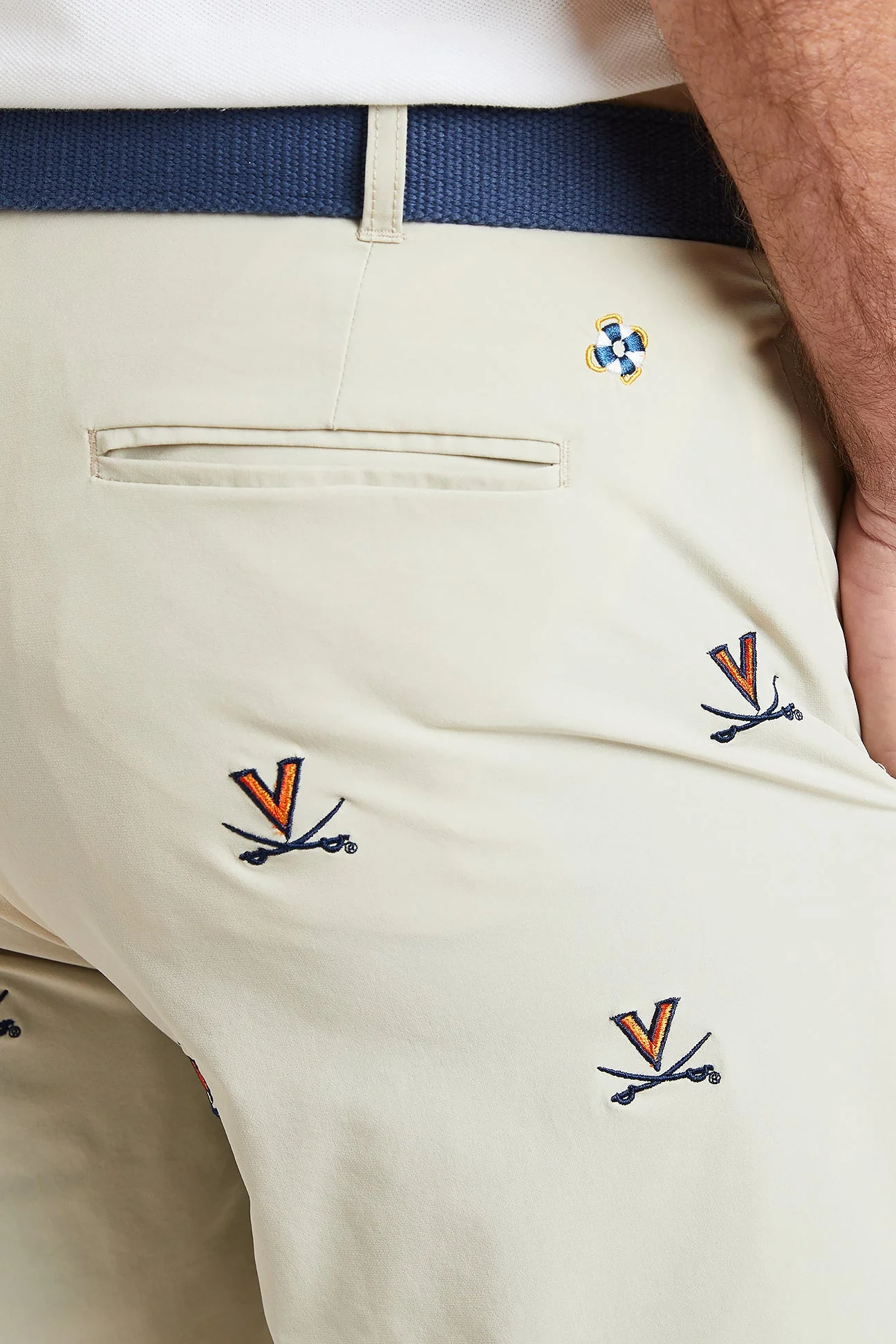 Collegiate ACKformance Short Khaki with UVA - Image 2