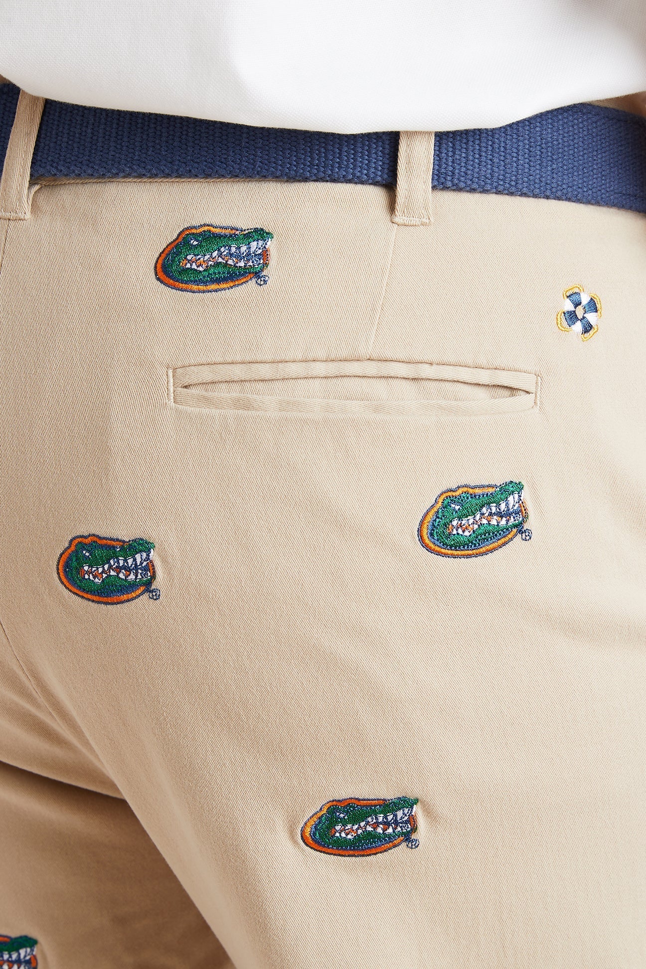 Collegiate Stretch Twill Pant Khaki with University of Florida Gators - Image 2