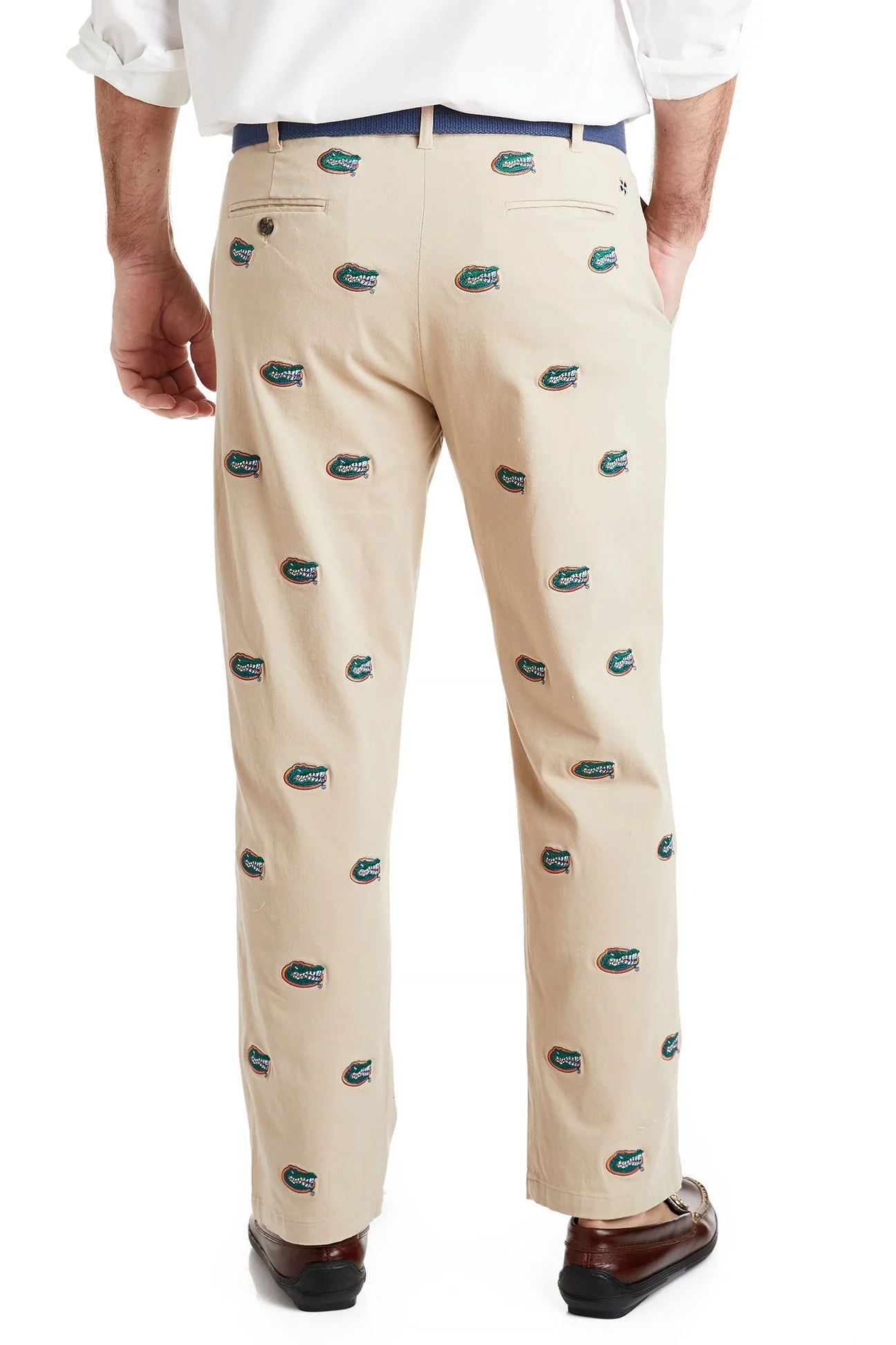 Collegiate Stretch Twill Pant Khaki with University of Florida Gators - Image 5