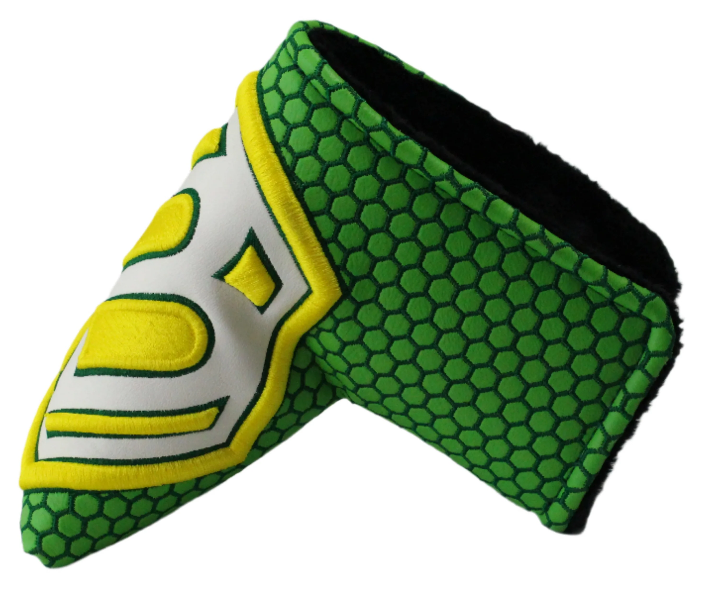 Bettinardi - 2022 Jumbo Hex B Specialty Run Blade Putter Headcover Green/Yellow/White - Image 2